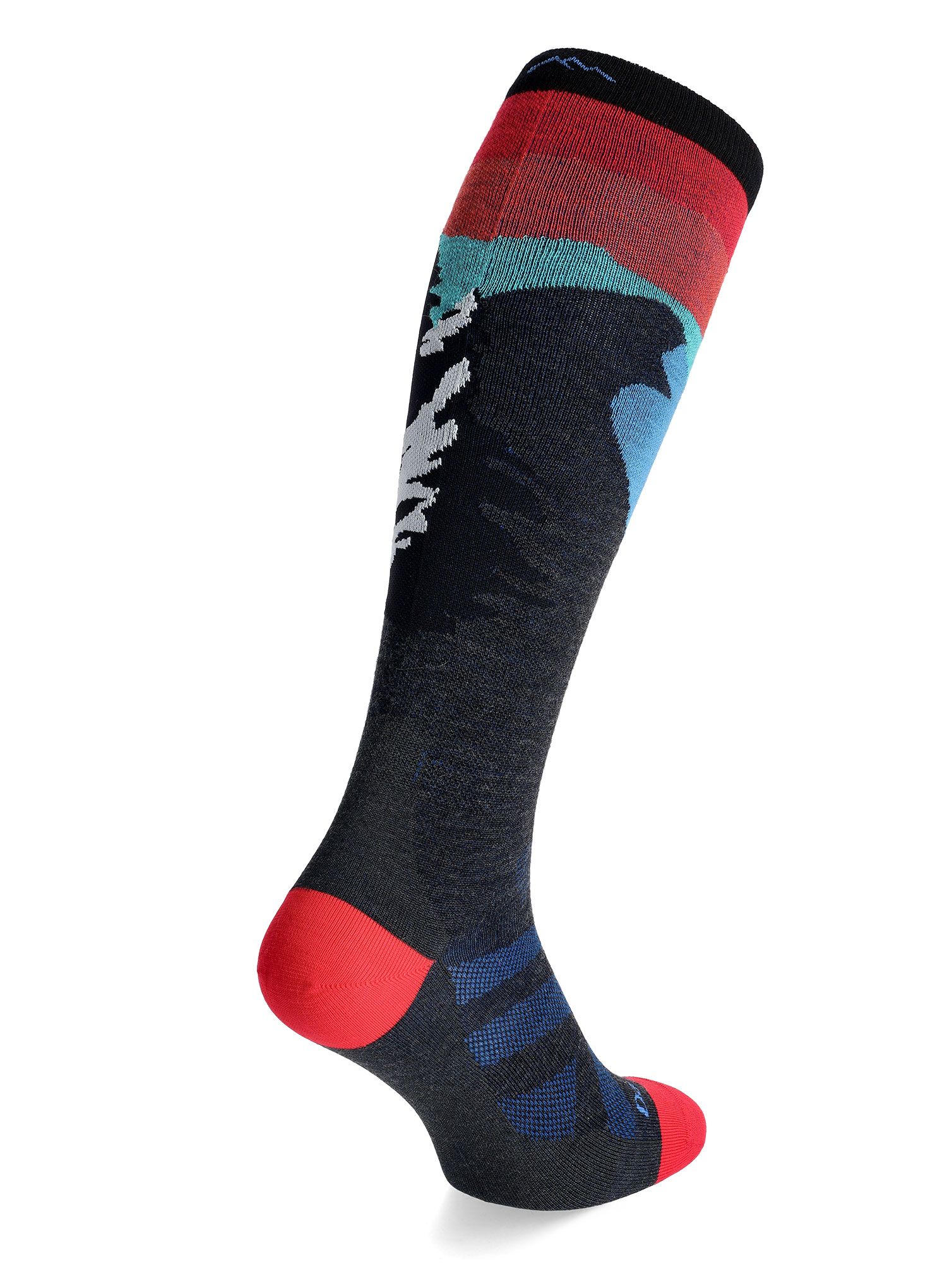 Lyžařské ponožky Darn Tough Solstice OTC Lightweight - charcoal