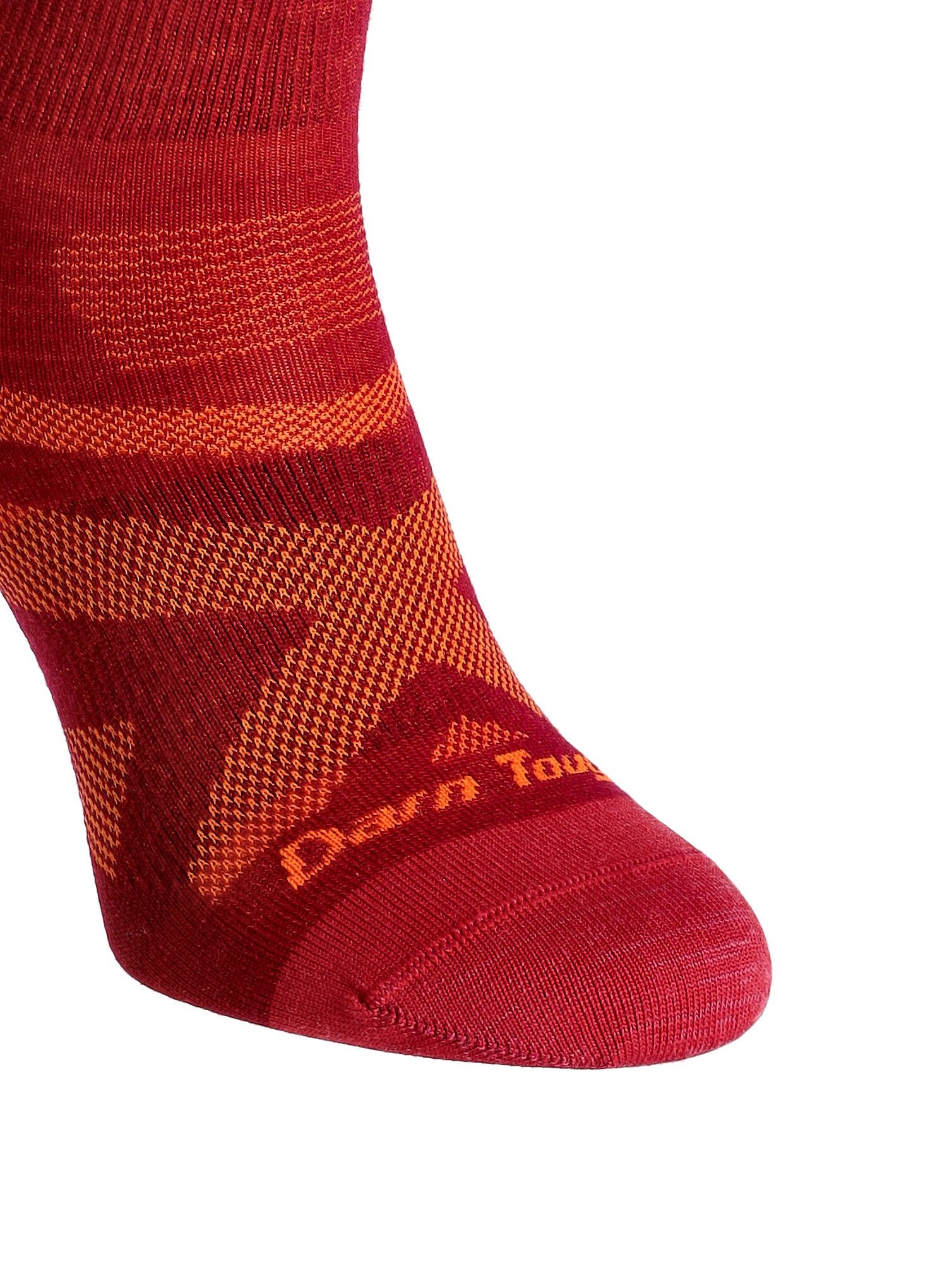 Dámské lyžařské ponožky Darn Tough Alpine OTC Lightweight - burgundy