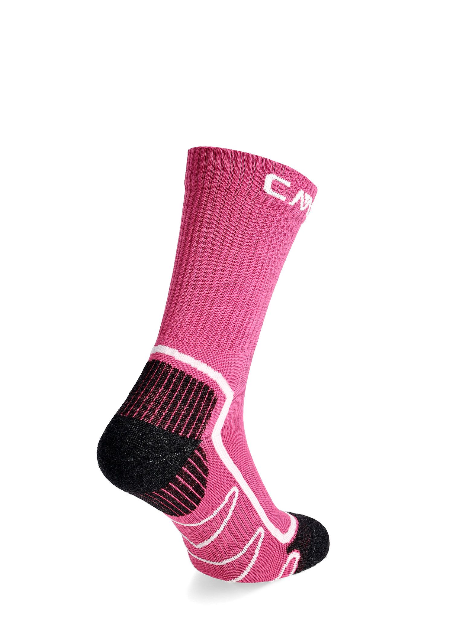 Ponožky na turistiku CMP Trekking Sock Poly Mid - geraneo/bianco