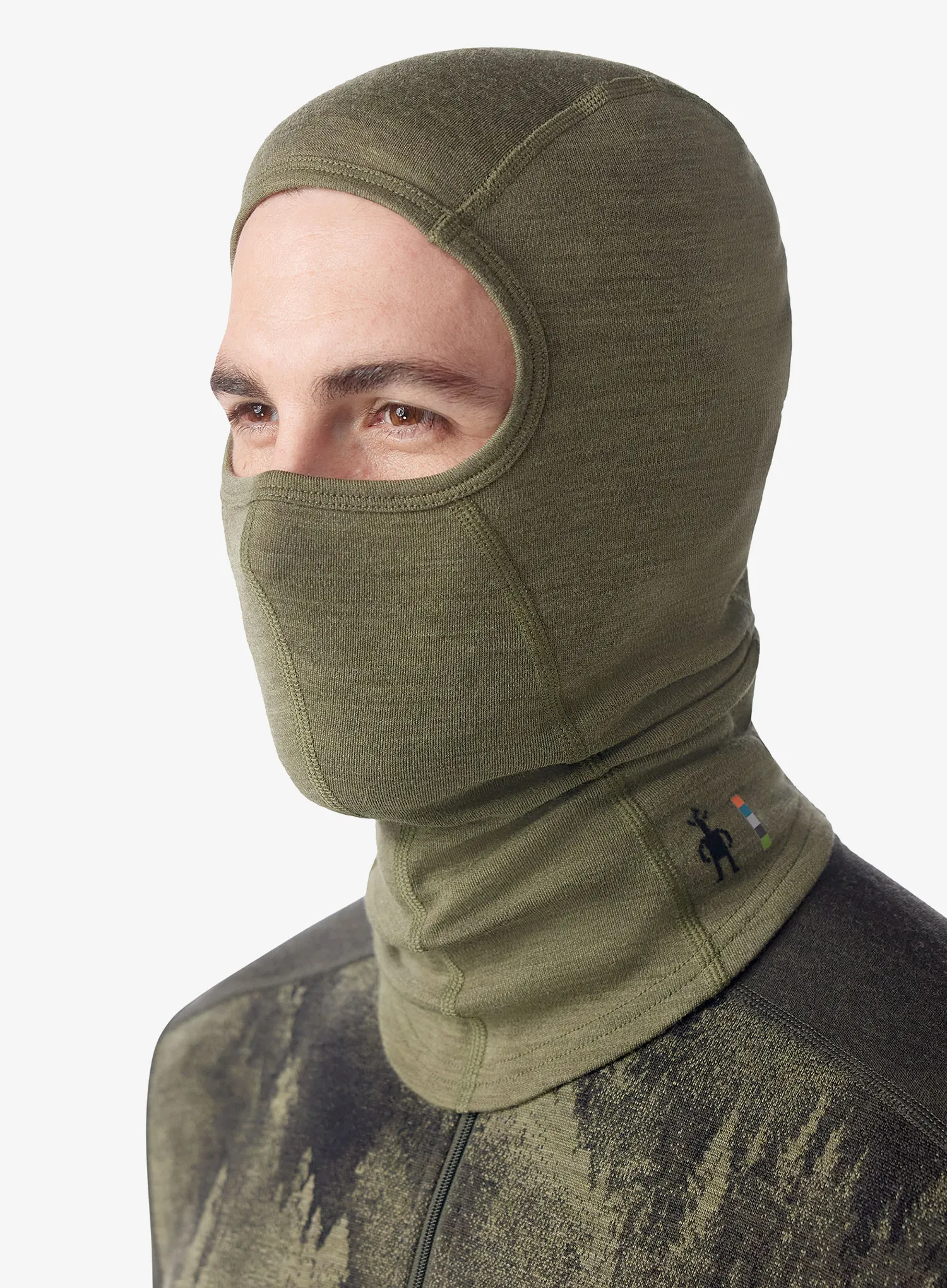 Kukla SmartWool Merino 250 Balaclava - winter moss heather