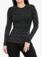 Dámská funkční mikina SmartWool Merino 250 Baselayer Crew - black digi snow