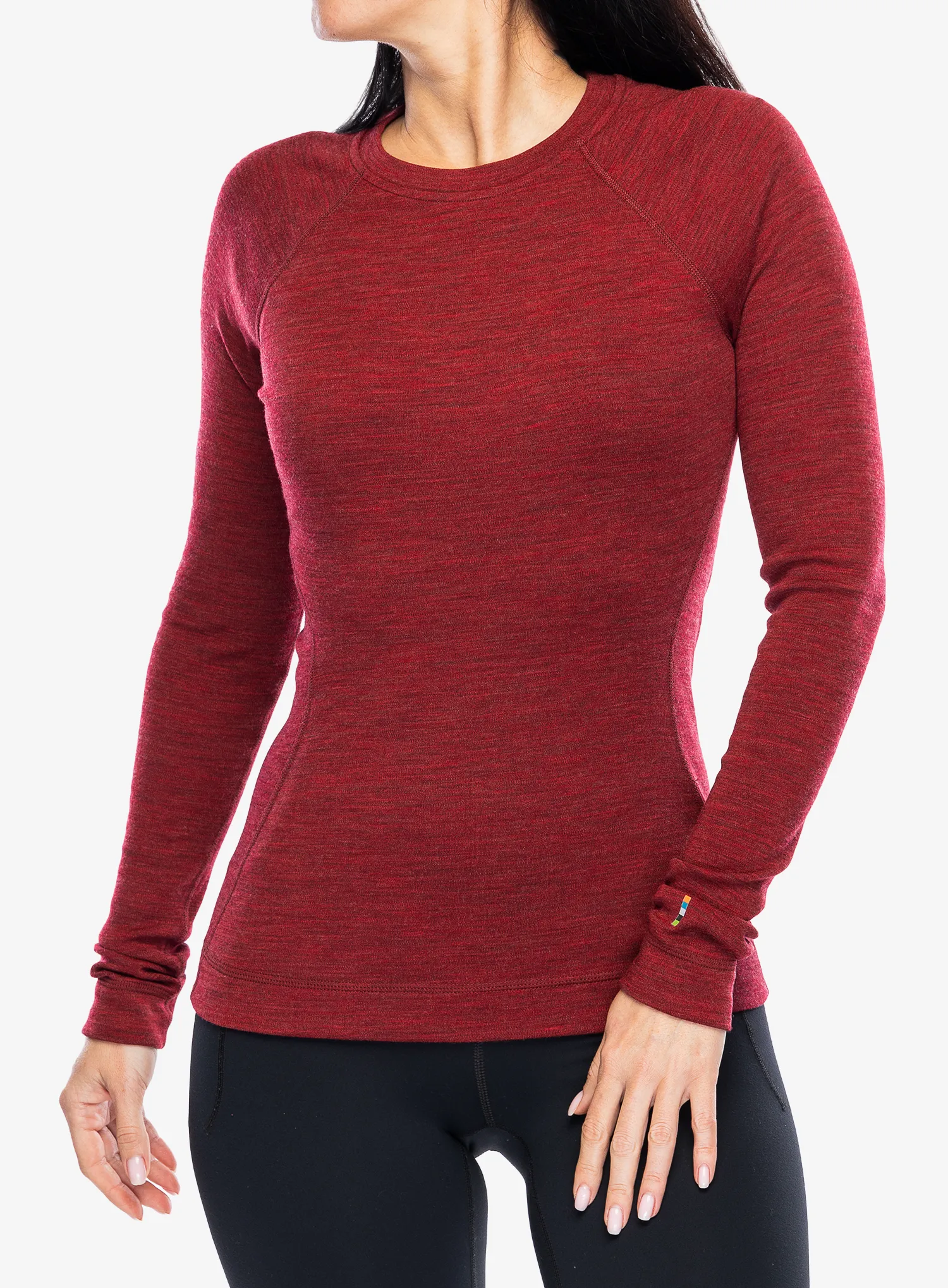 Dámská funkční mikina SmartWool Merino 250 Baselayer Crew - currant heather