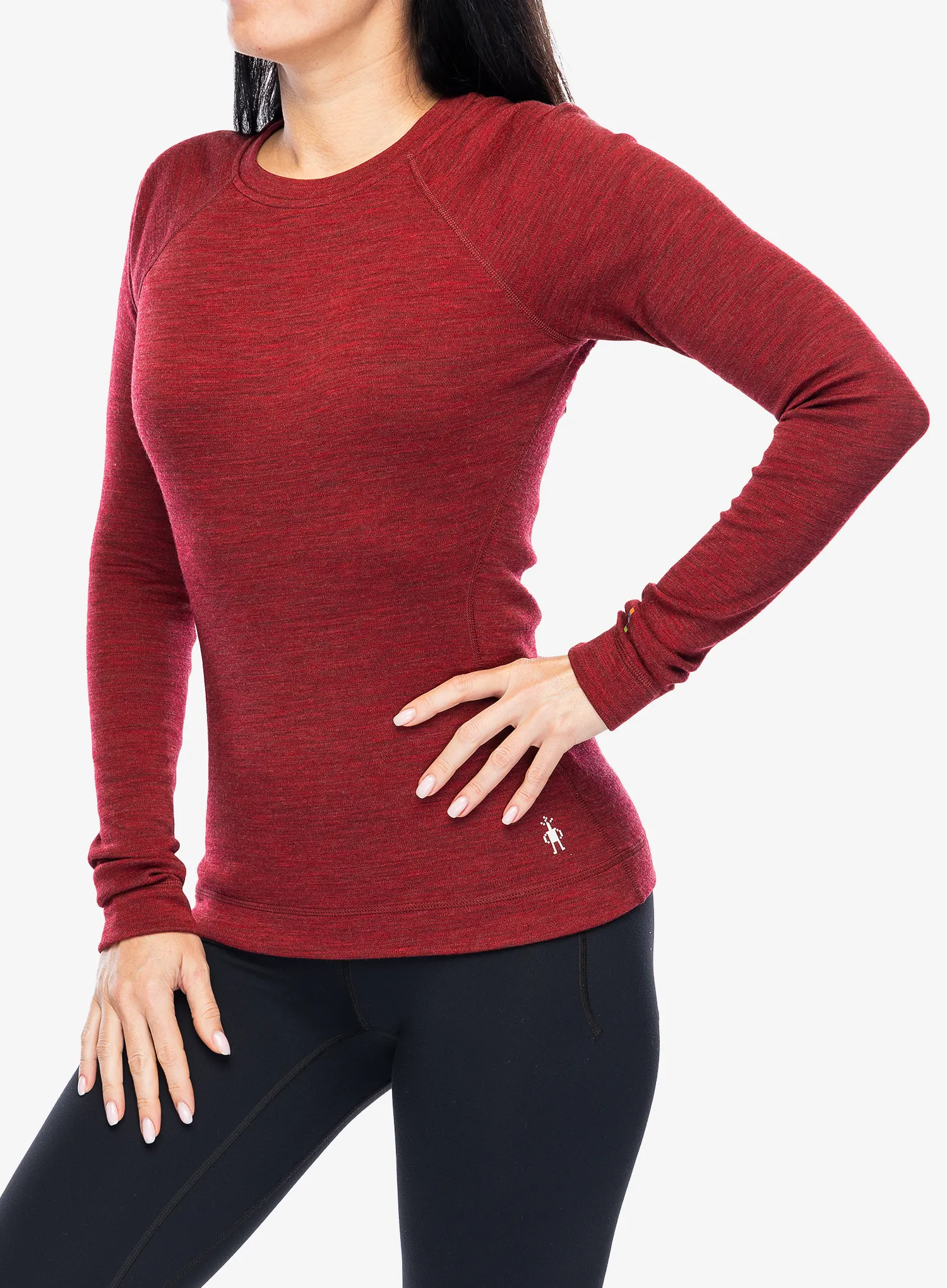 Dámská funkční mikina SmartWool Merino 250 Baselayer Crew - currant heather