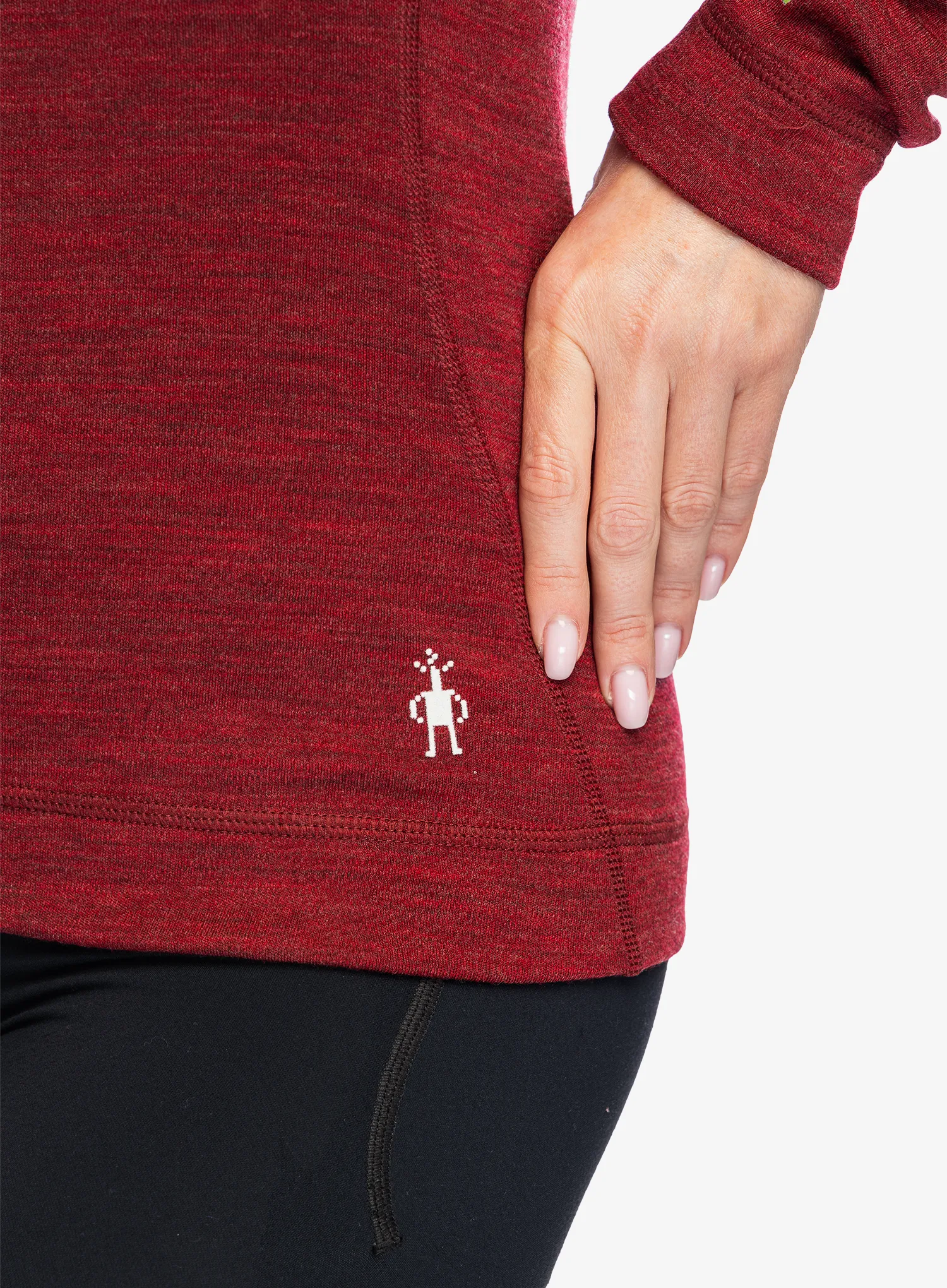 Dámská funkční mikina SmartWool Merino 250 Baselayer Crew - currant heather