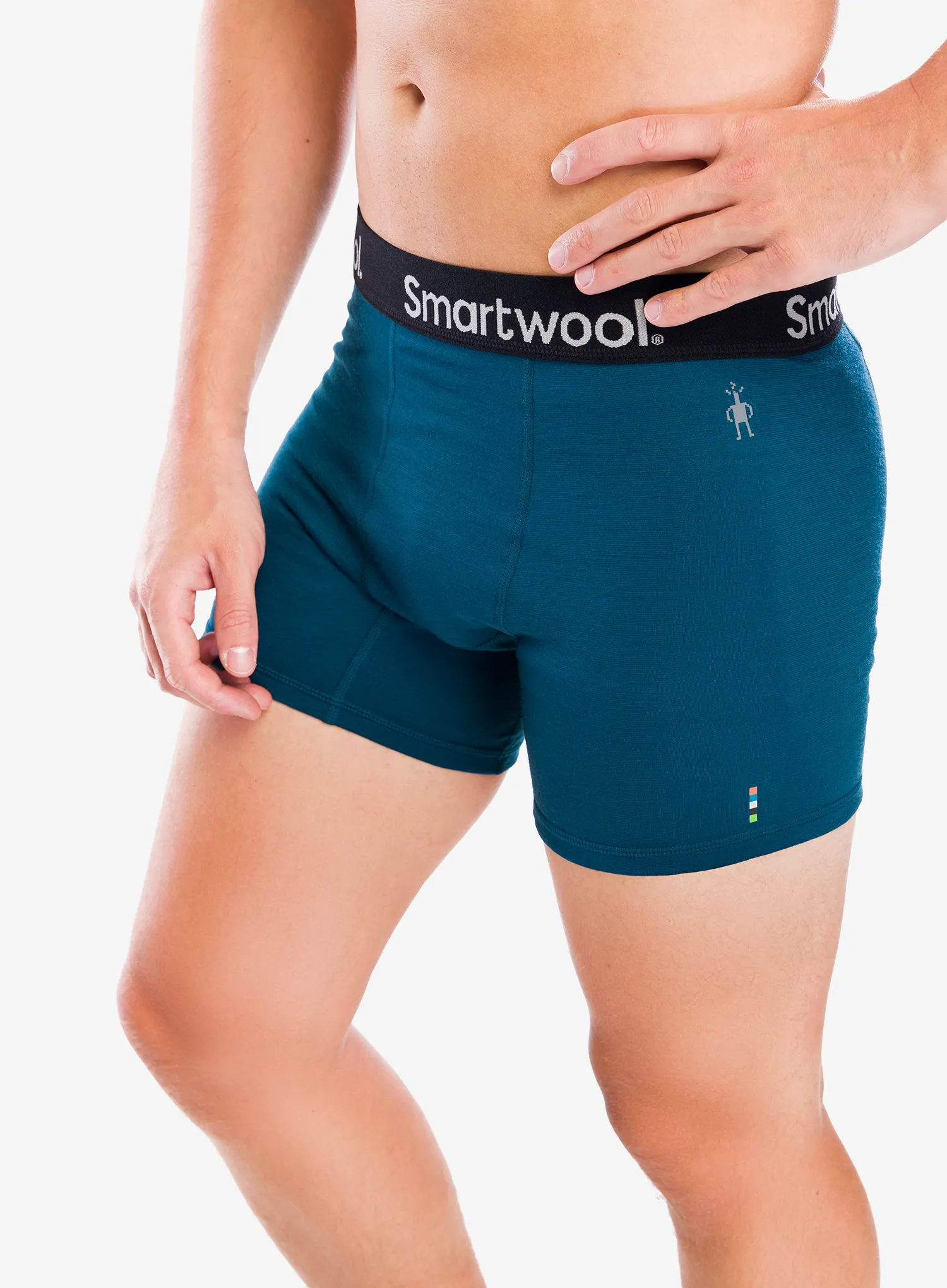 Funkční boxerky Smartwool Active Boxer Brief Boxed - twilight blue