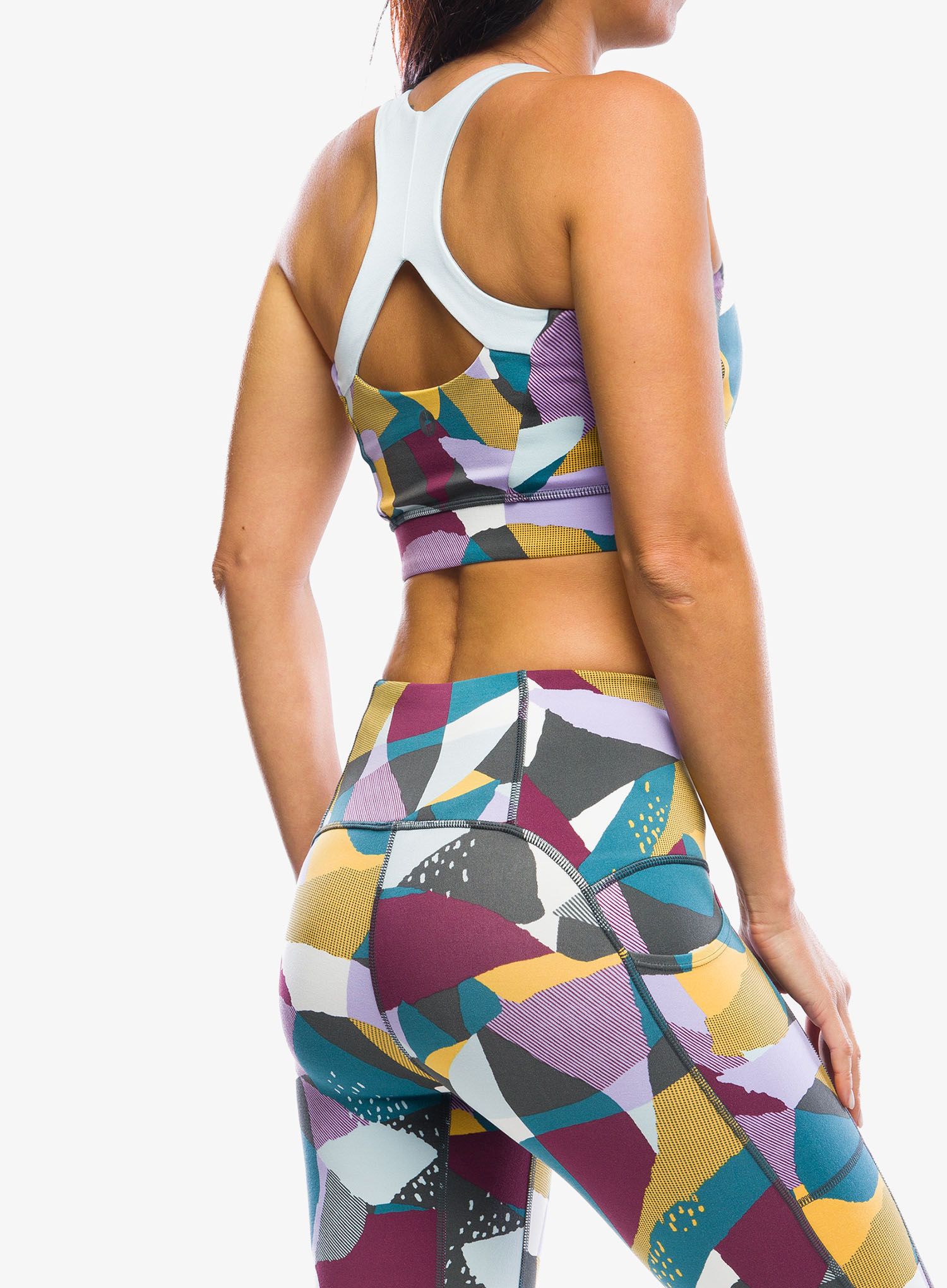 Sportovní podprsenka Smartwool Active Crop Bra - twilight blue mosaic