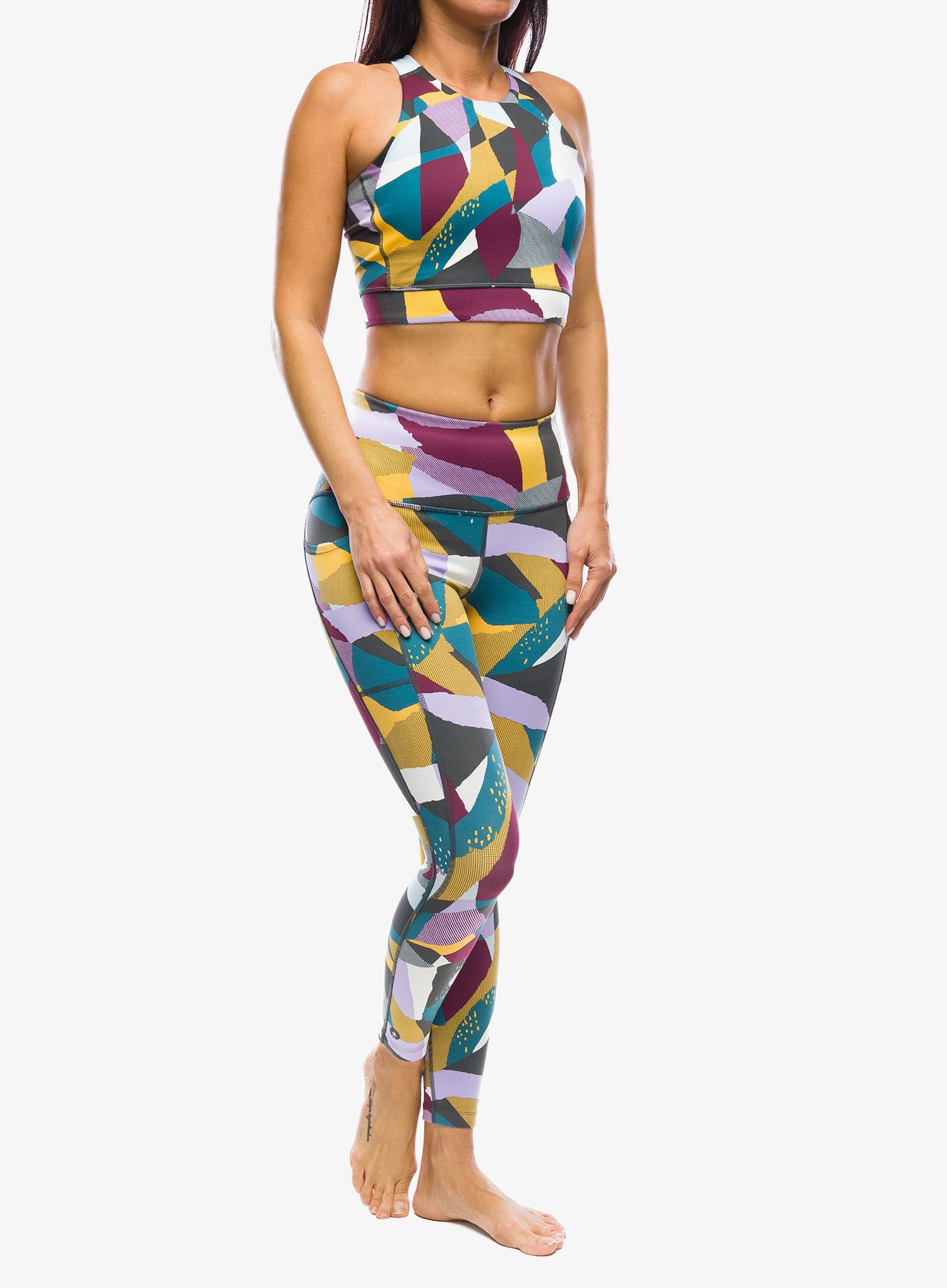 Sportovní podprsenka Smartwool Active Crop Bra - twilight blue mosaic