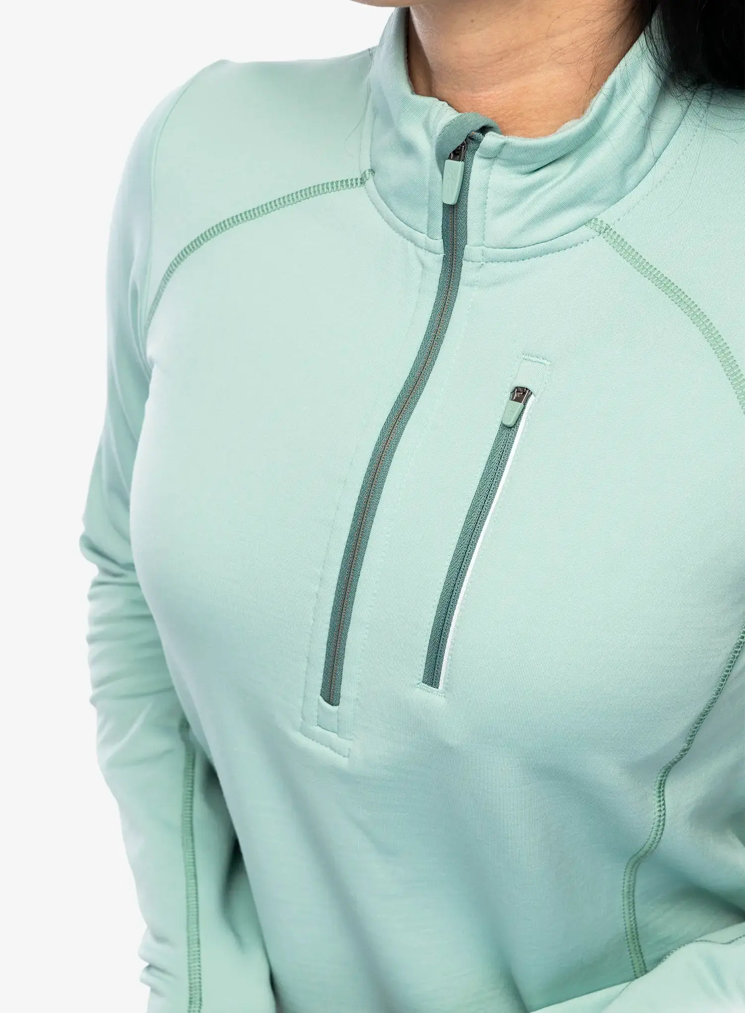 Dámská mikina Smartwool Active Fleece 1/2 Zip - arctic green