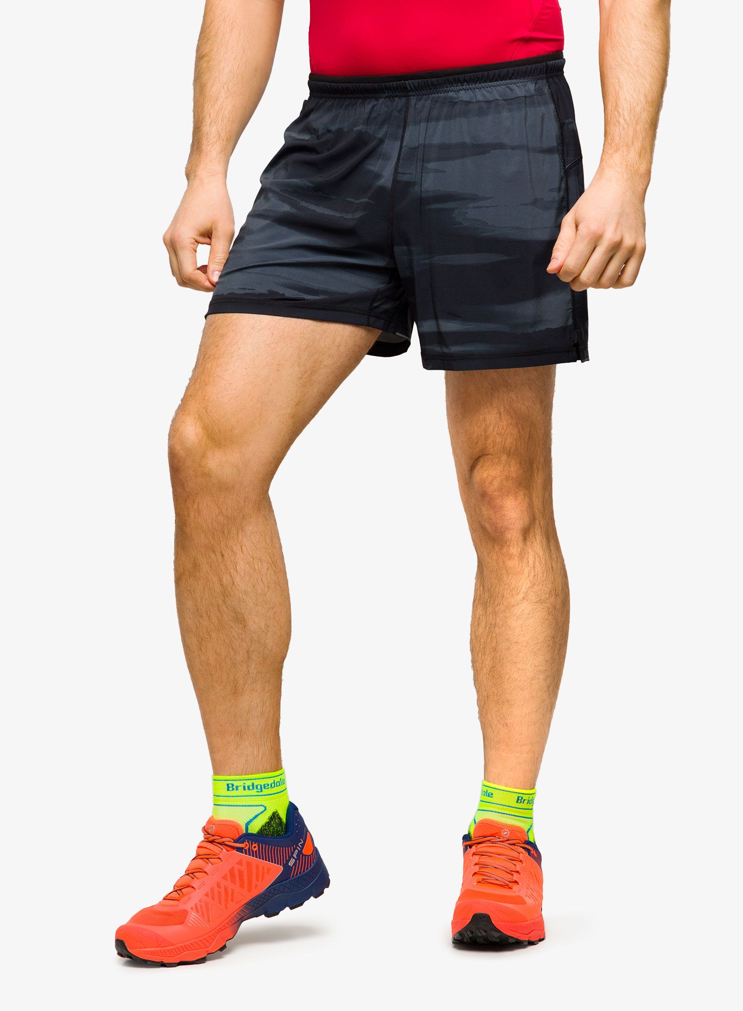 Outdoorové kraťasy Smartwool Active Lined 5 Short - black horizon print