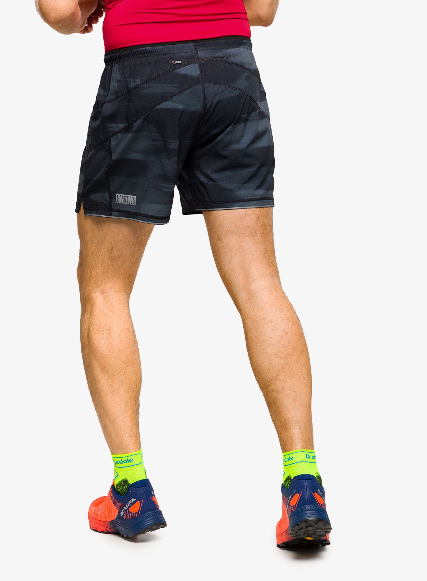 Outdoorové kraťasy Smartwool Active Lined 5 Short - black horizon print