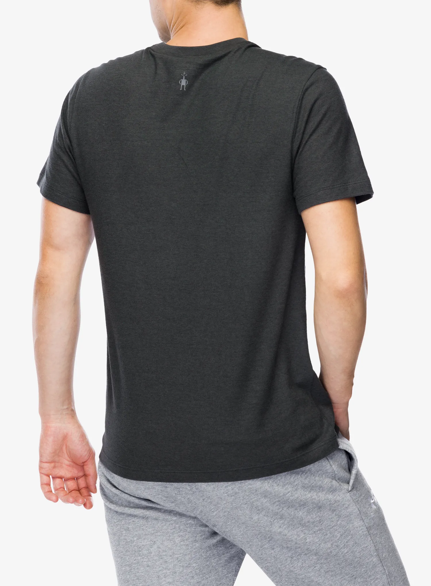 Tričko s potiskem Smartwool Bear Range Graphic Short Sleeve Tee - charcoal