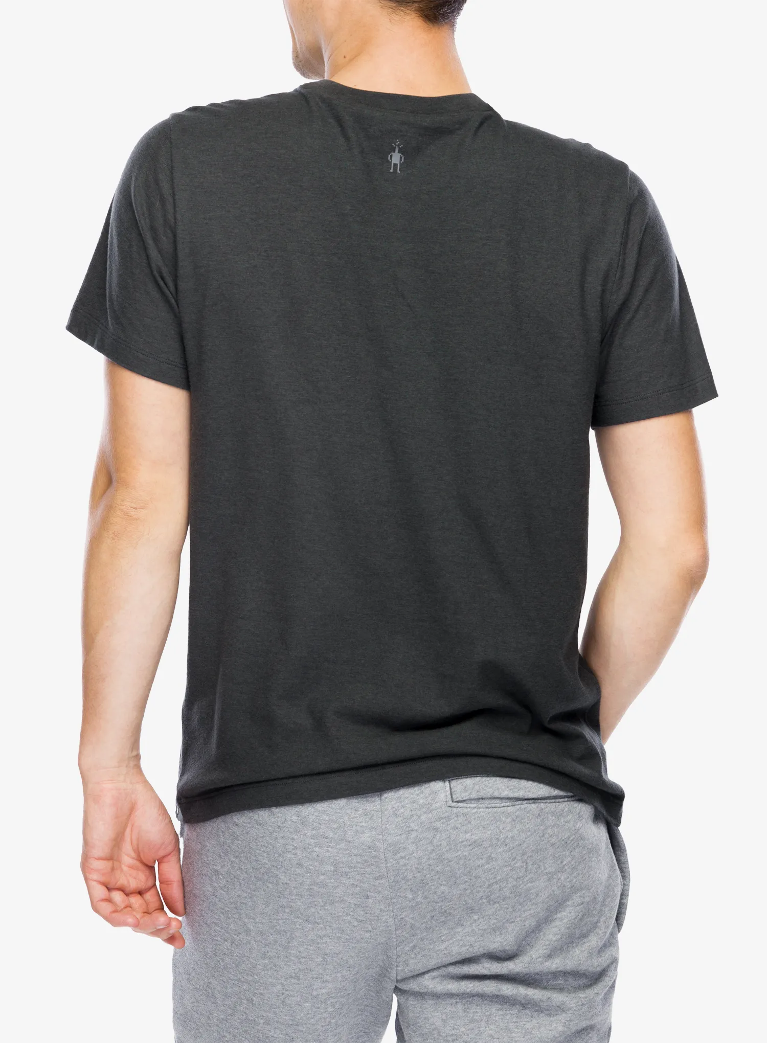 Tričko s potiskem Smartwool Bear Range Graphic Short Sleeve Tee - charcoal