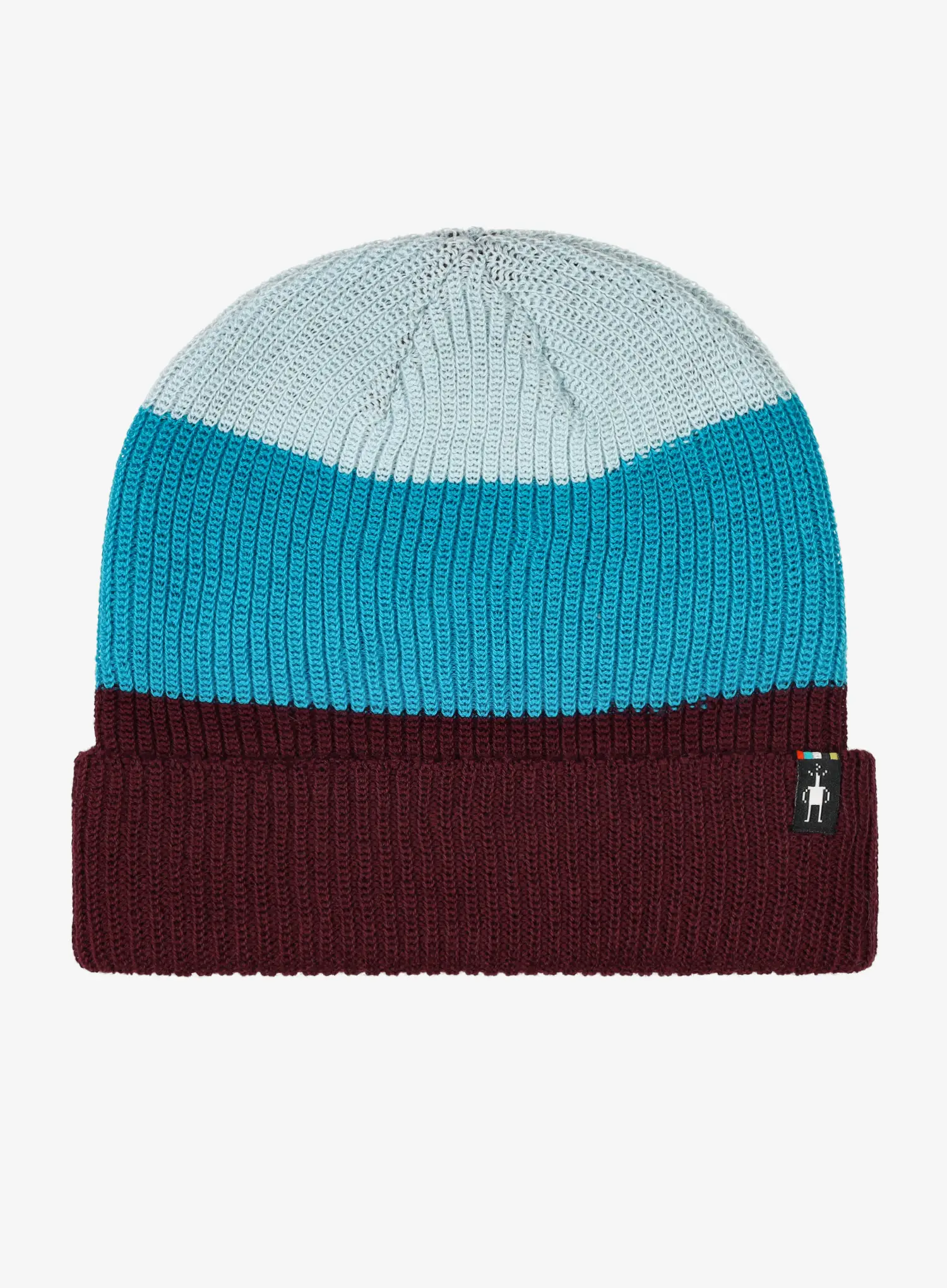 Zimní čepice Smartwool Cantar Colorblock Beanie - eggplant plaid