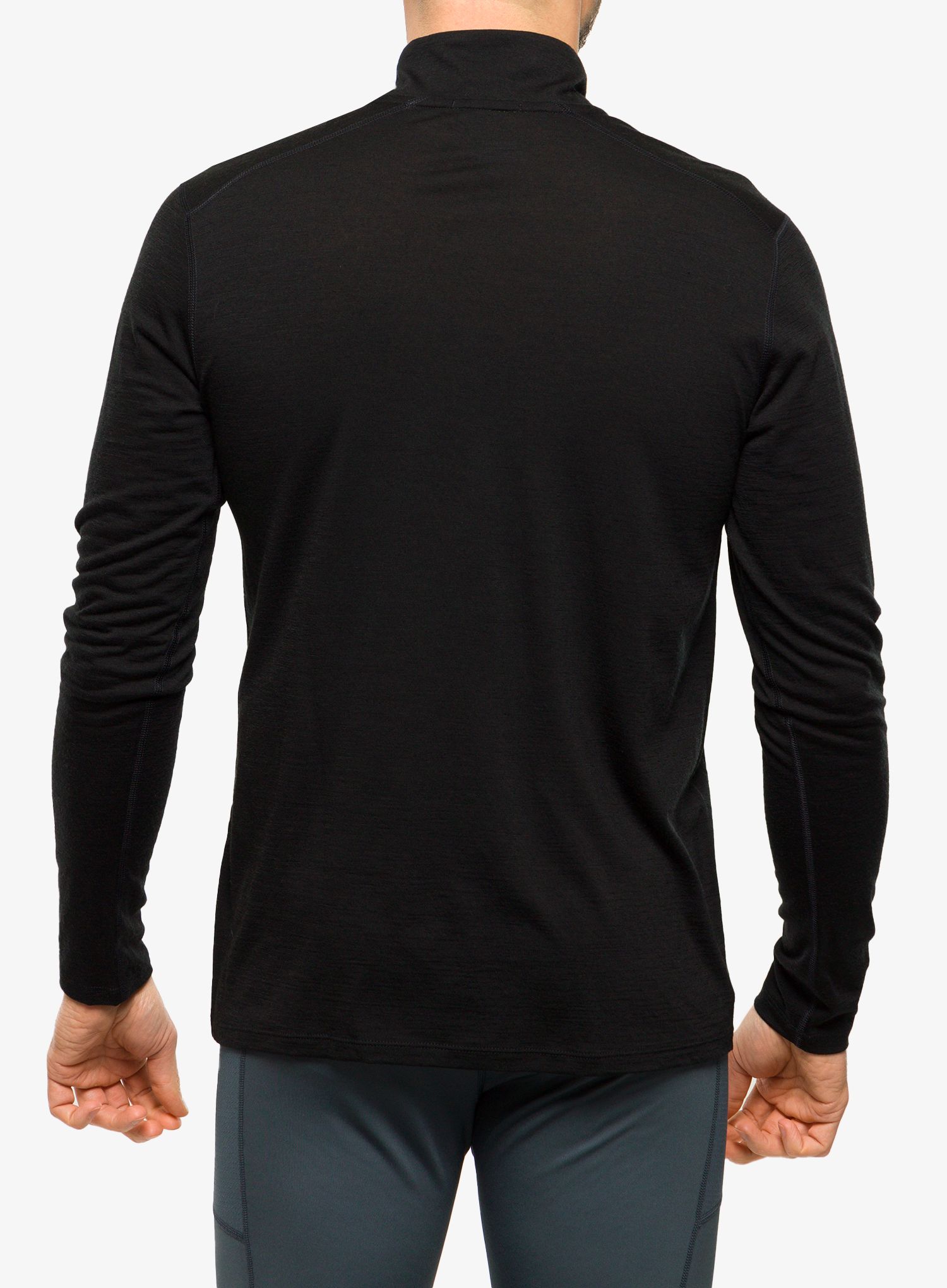 Funkční mikina Smartwool Classic Merino Base Layer 1/4 Zip Boxed - black