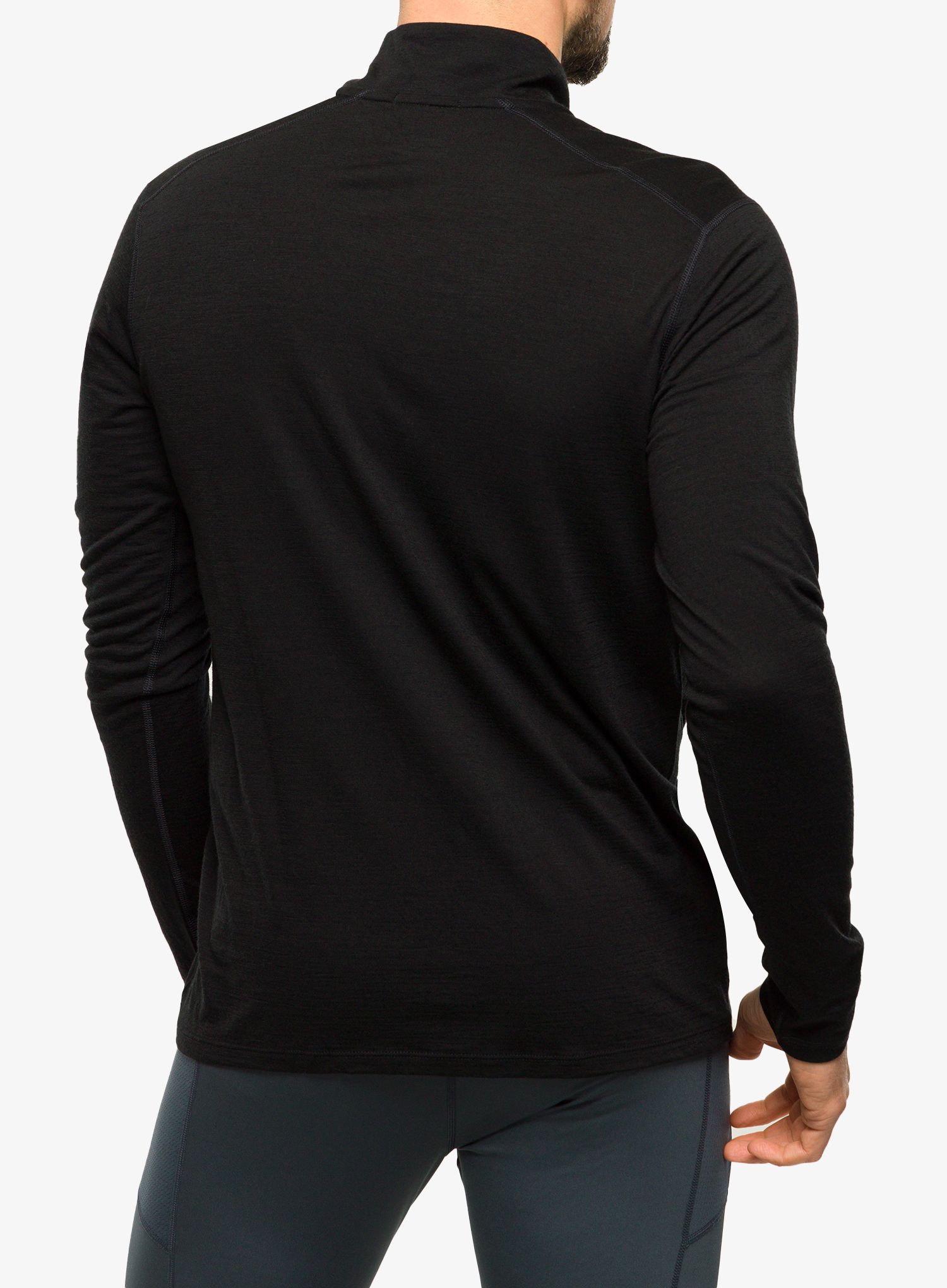 Funkční mikina Smartwool Classic Merino Base Layer 1/4 Zip Boxed - black