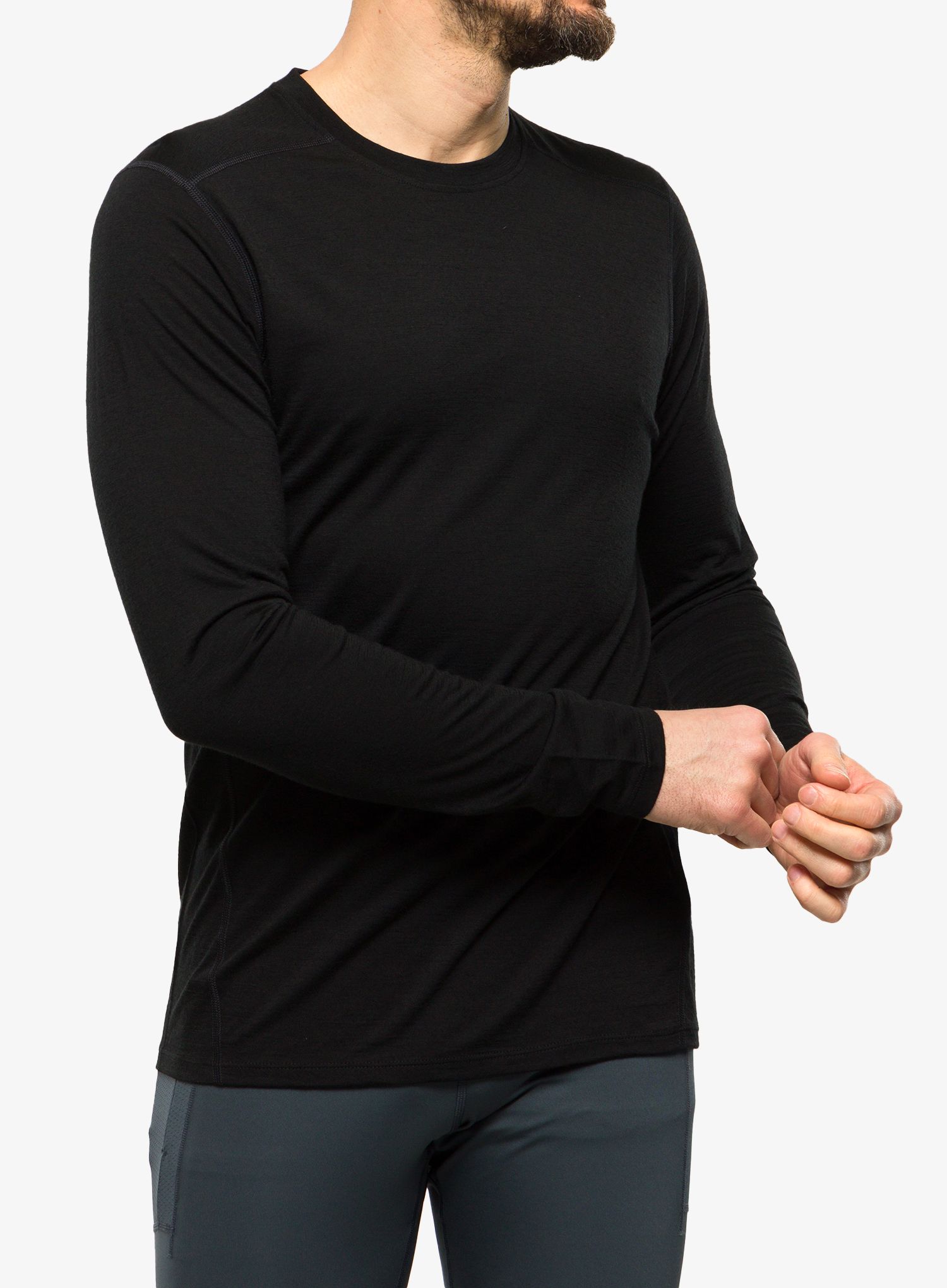 Funkční mikina Smartwool Classic Merino Base Layer LS Boxed - black