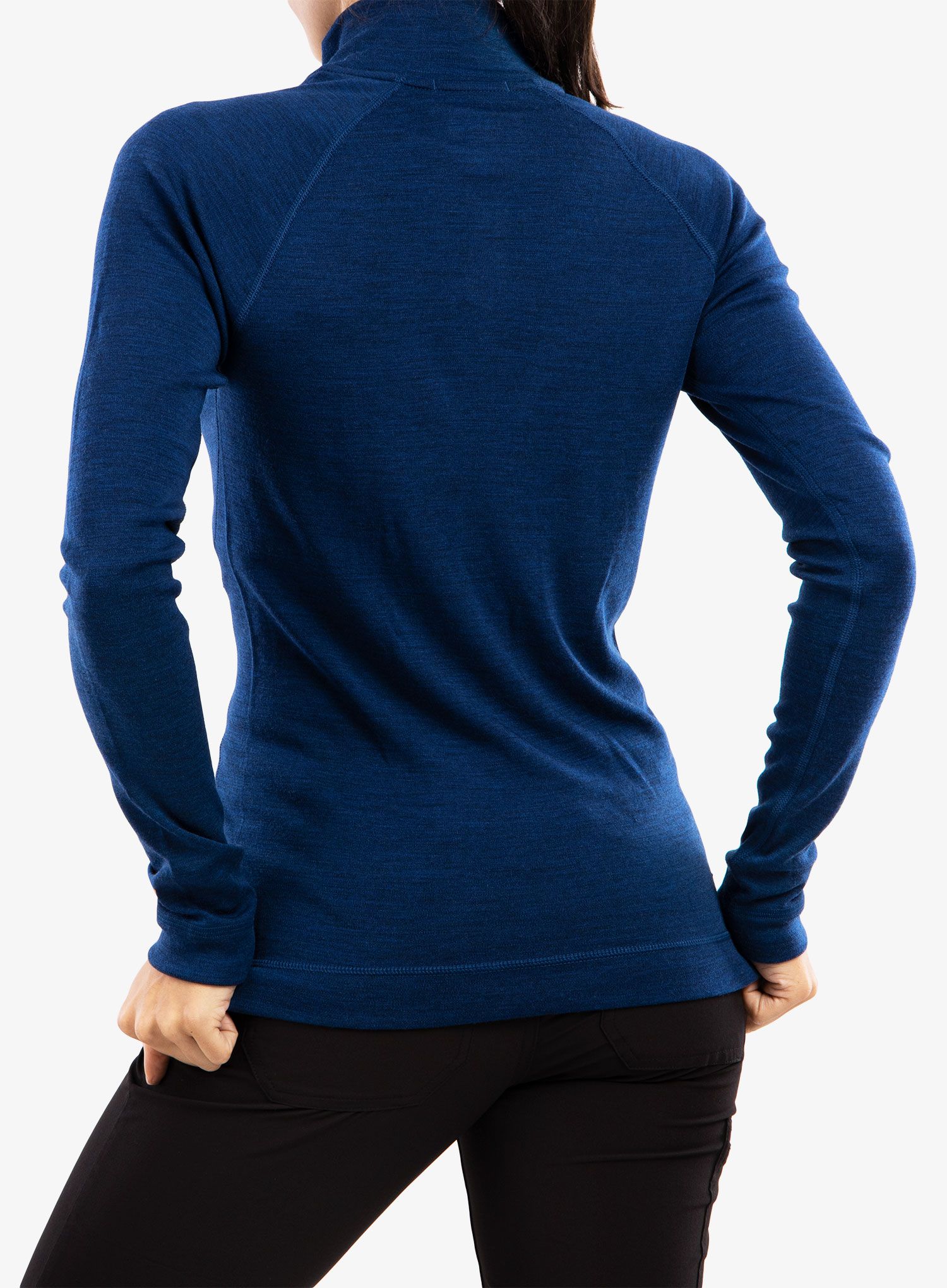 Dámská mikina Smartwool Classic Thermal Merino BL 1/4 Zip Boxed - blueb.