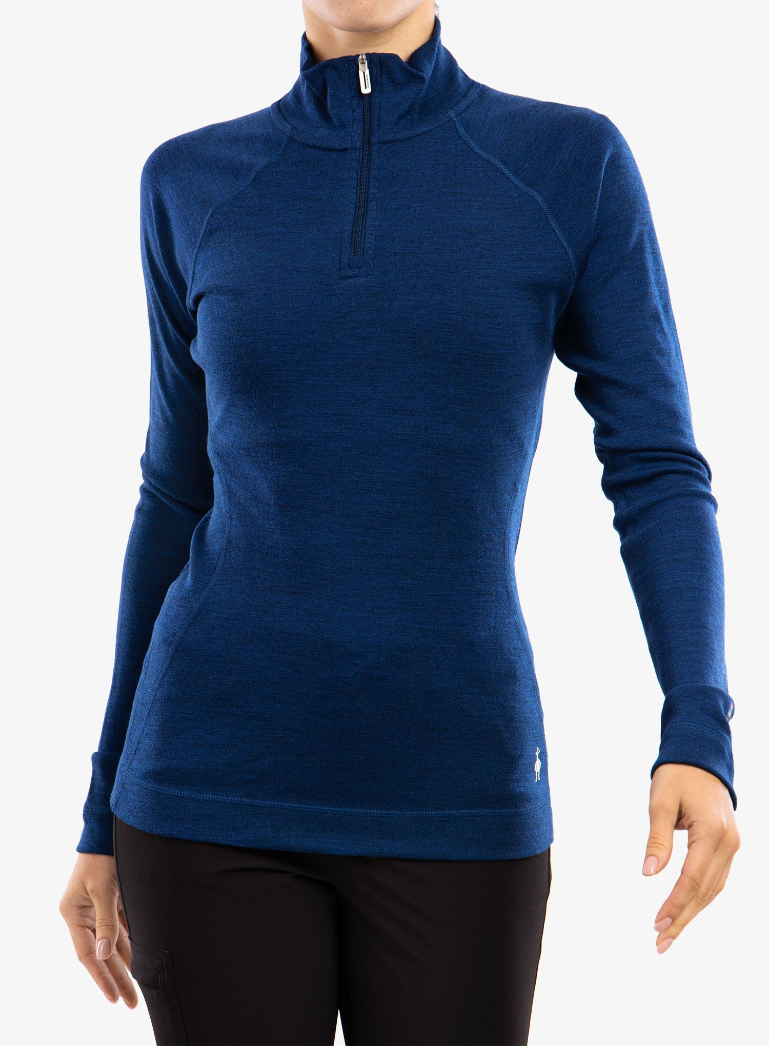 Dámská mikina Smartwool Classic Thermal Merino BL 1/4 Zip Boxed - blueb.