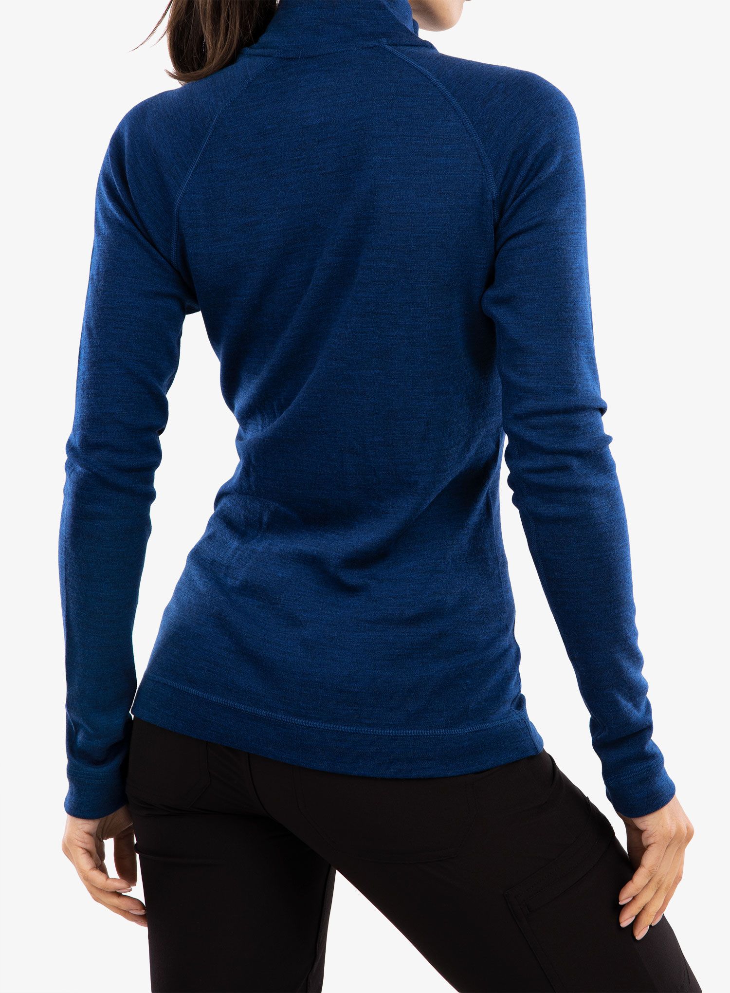 Dámská mikina Smartwool Classic Thermal Merino BL 1/4 Zip Boxed - blueb.