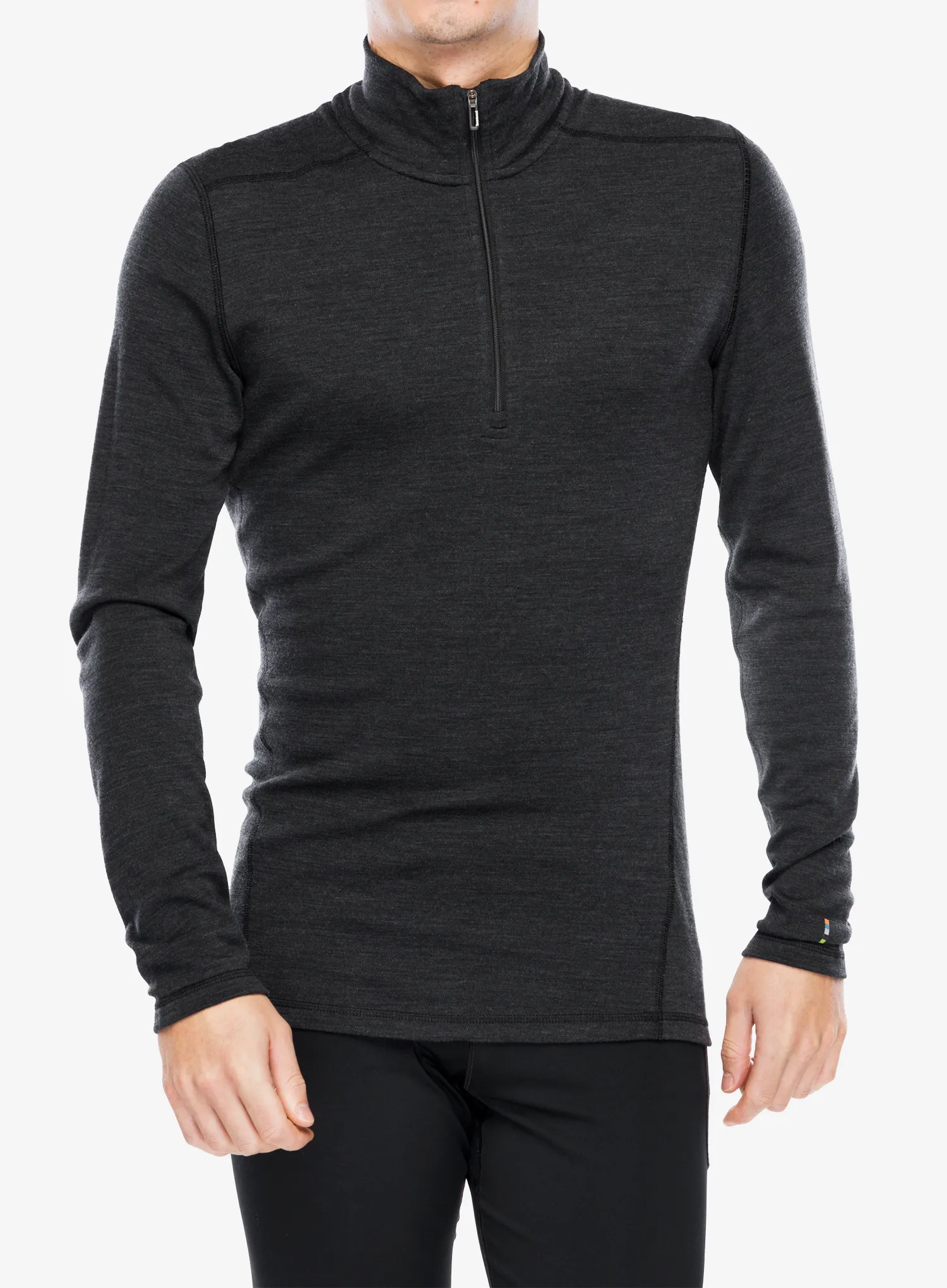Funkční mikina Smartwool Classic Thermal Merino BL 1/4 Zip Boxed - charcoal heather