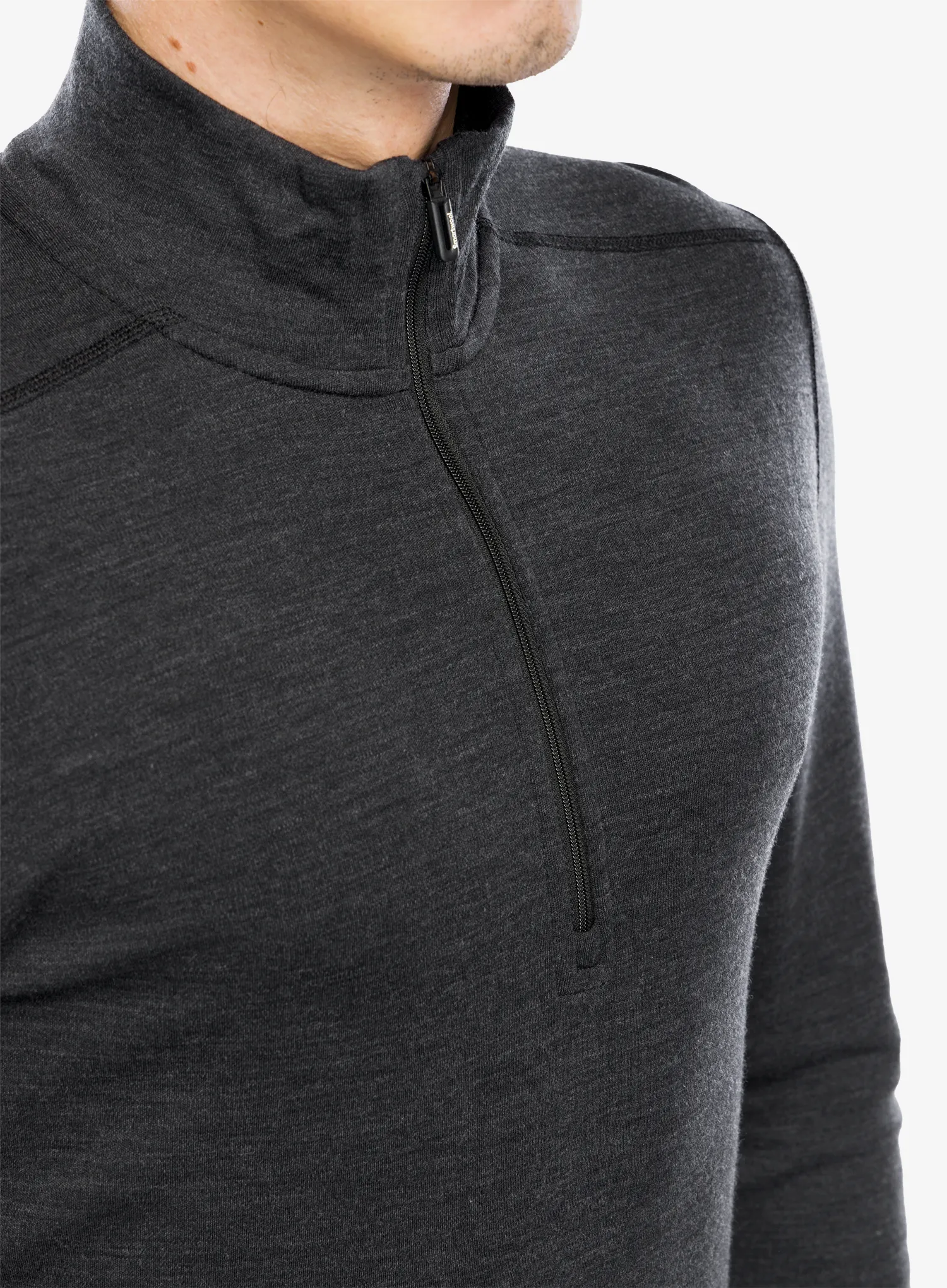 Funkční mikina Smartwool Classic Thermal Merino BL 1/4 Zip Boxed - charcoal heather