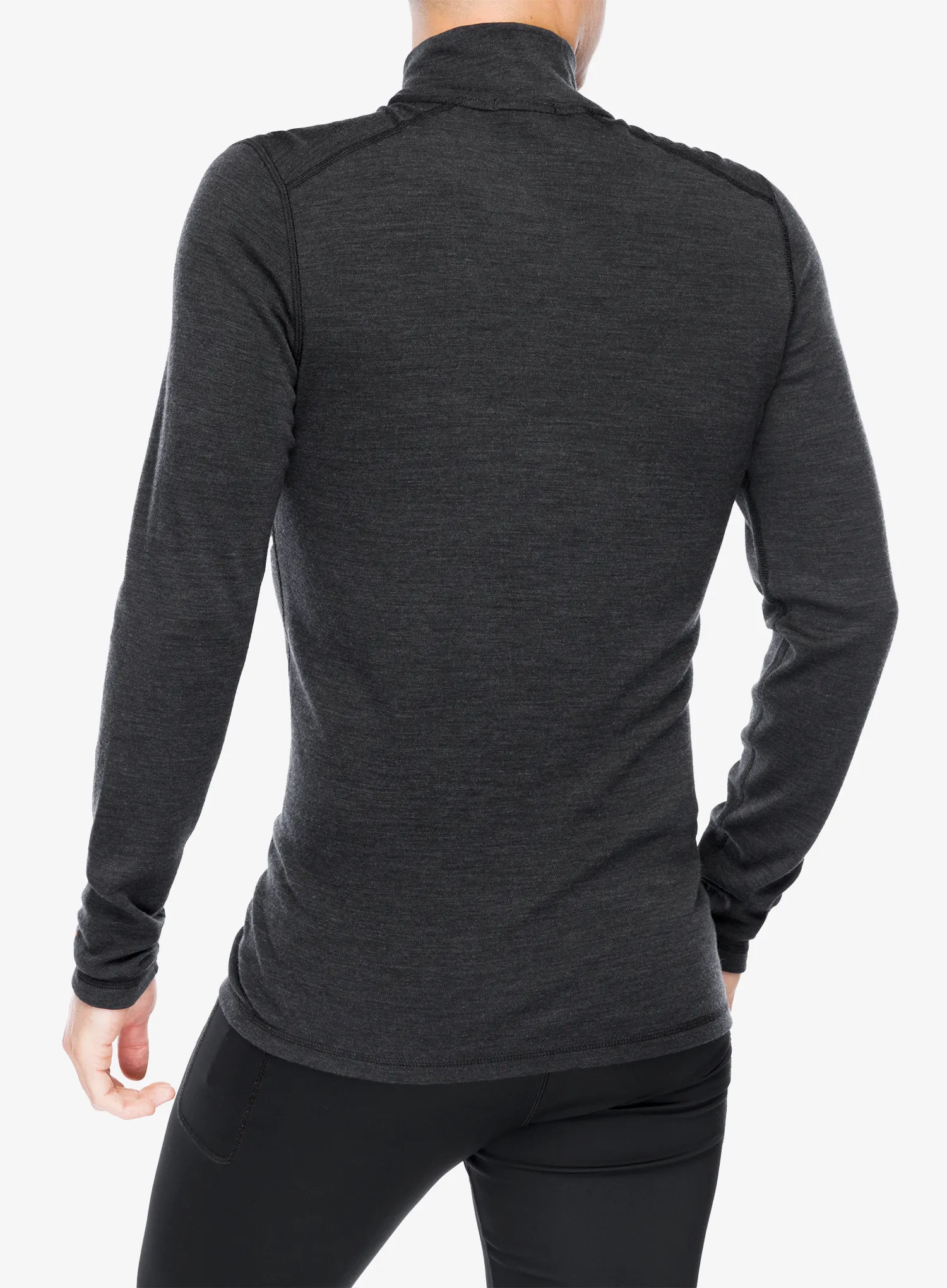 Funkční mikina Smartwool Classic Thermal Merino BL 1/4 Zip Boxed - charcoal heather
