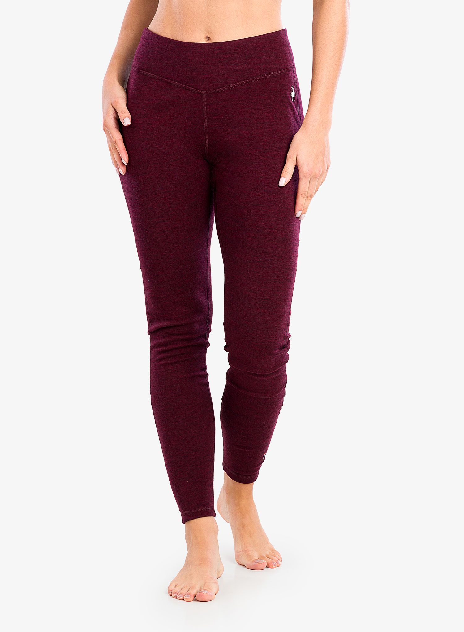 Termoaktivní legíny Smartwool Classic Thermal Merino BL Bottom - cherry