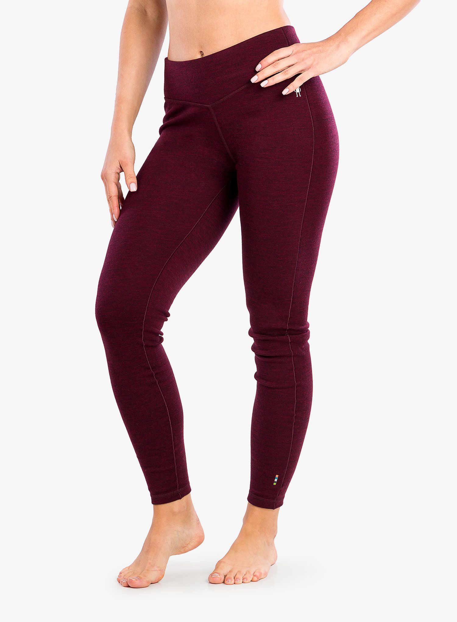 Termoaktivní legíny Smartwool Classic Thermal Merino BL Bottom - cherry