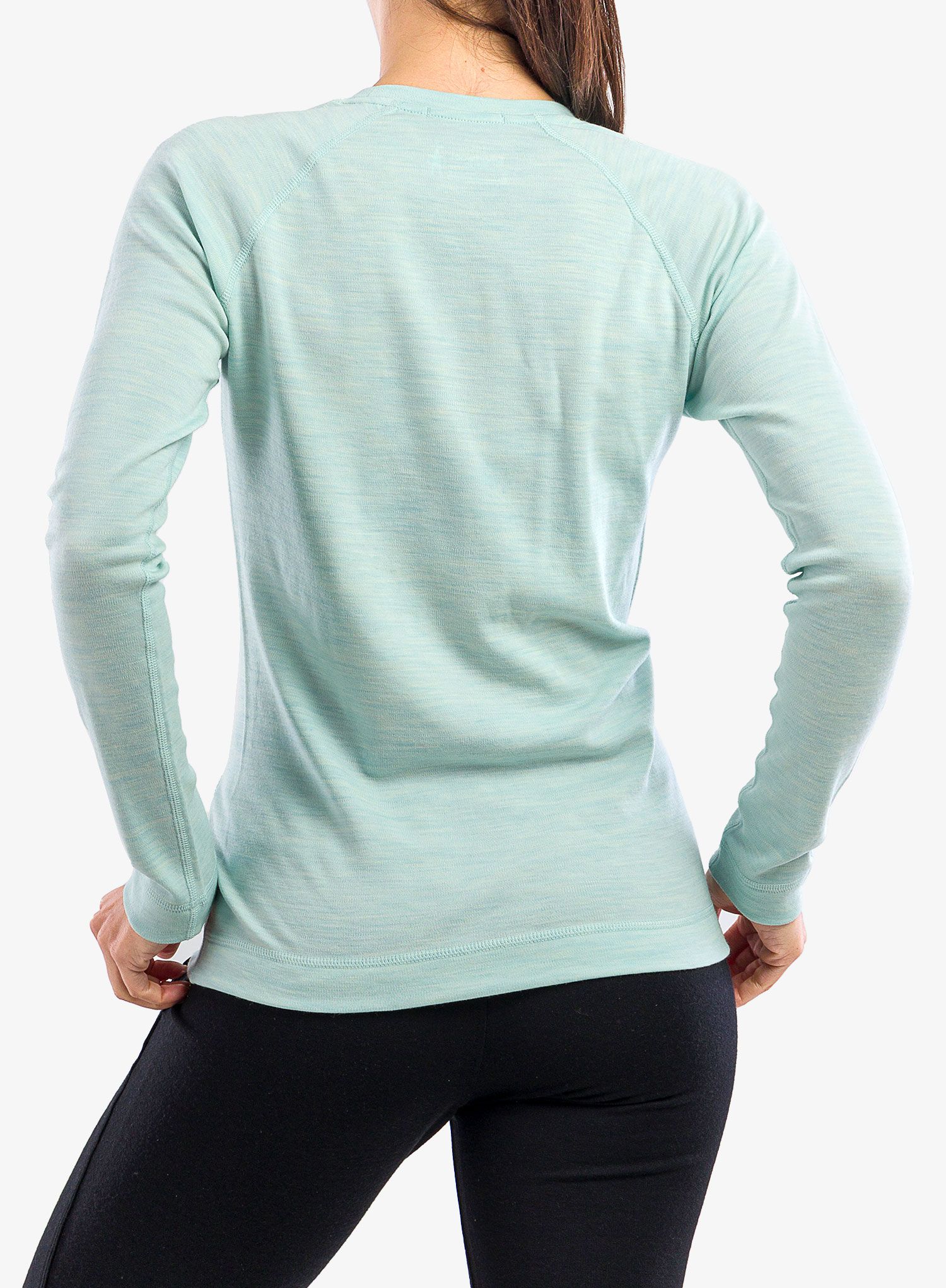 Termoakticvní mikina Smartwool Classic Thermal Merino BL Crew Boxed - aqua