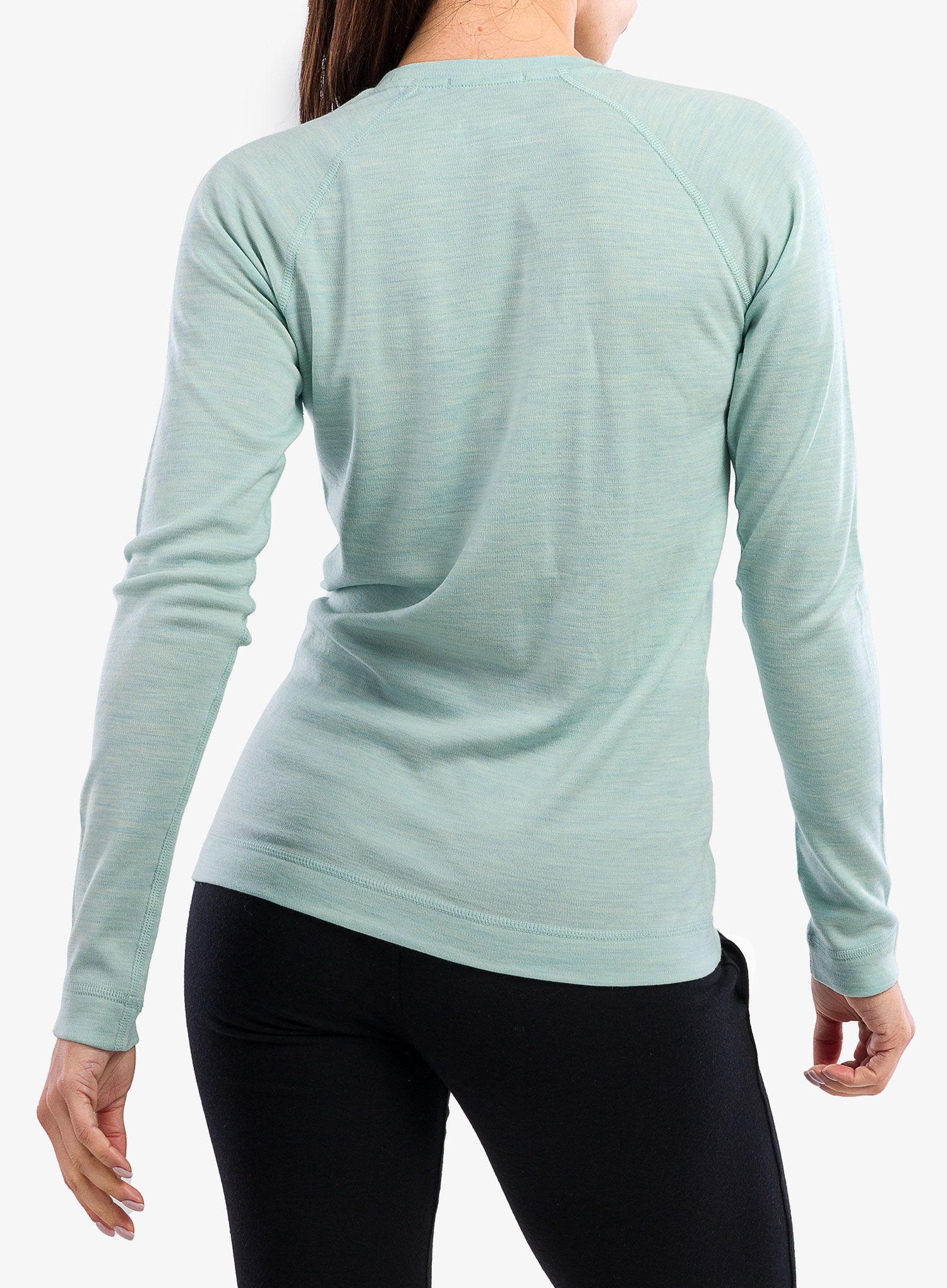 Termoakticvní mikina Smartwool Classic Thermal Merino BL Crew Boxed - aqua