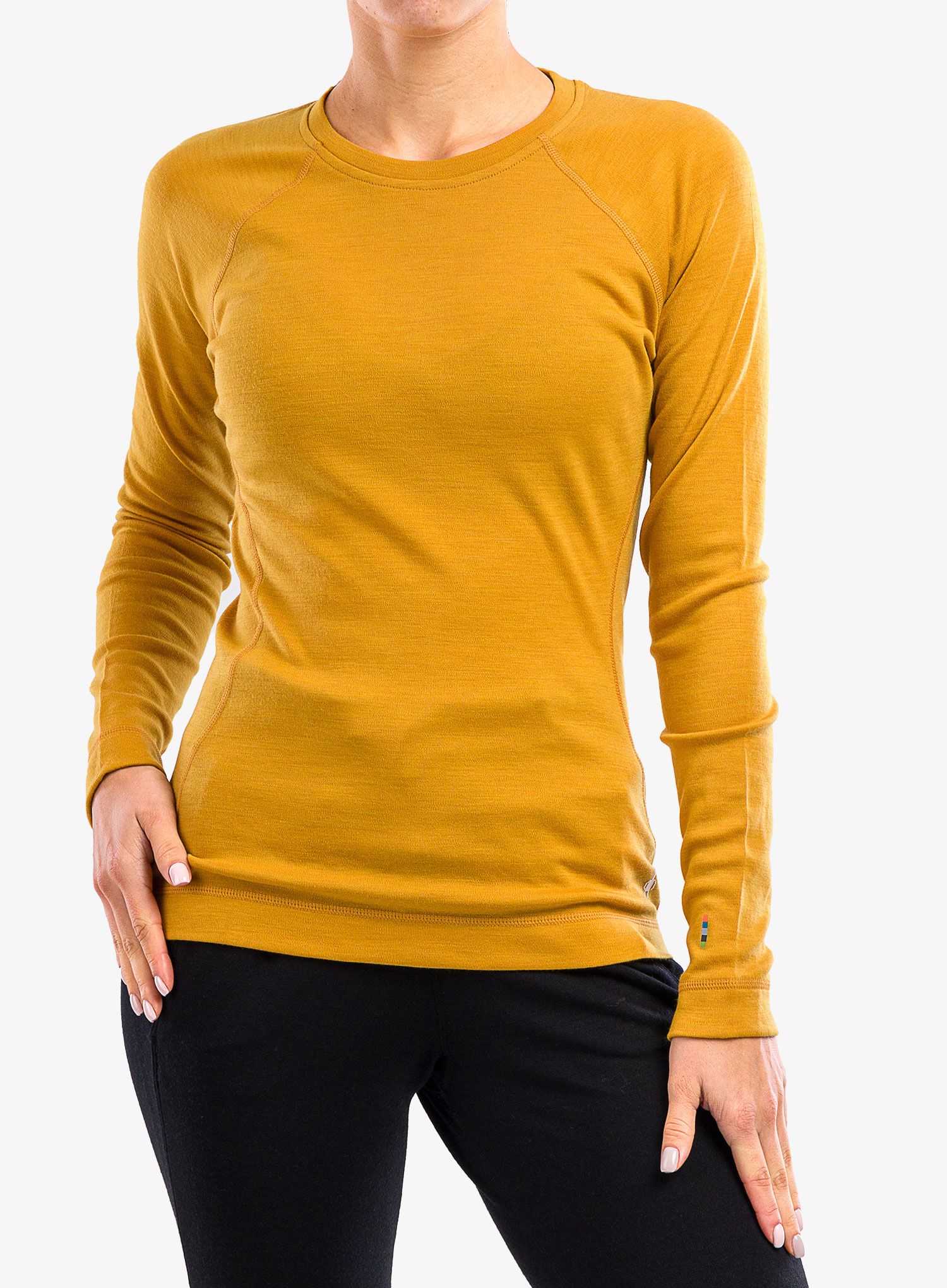Dámská mikina Smartwool Classic Thermal Merino BL Crew Boxed - honey