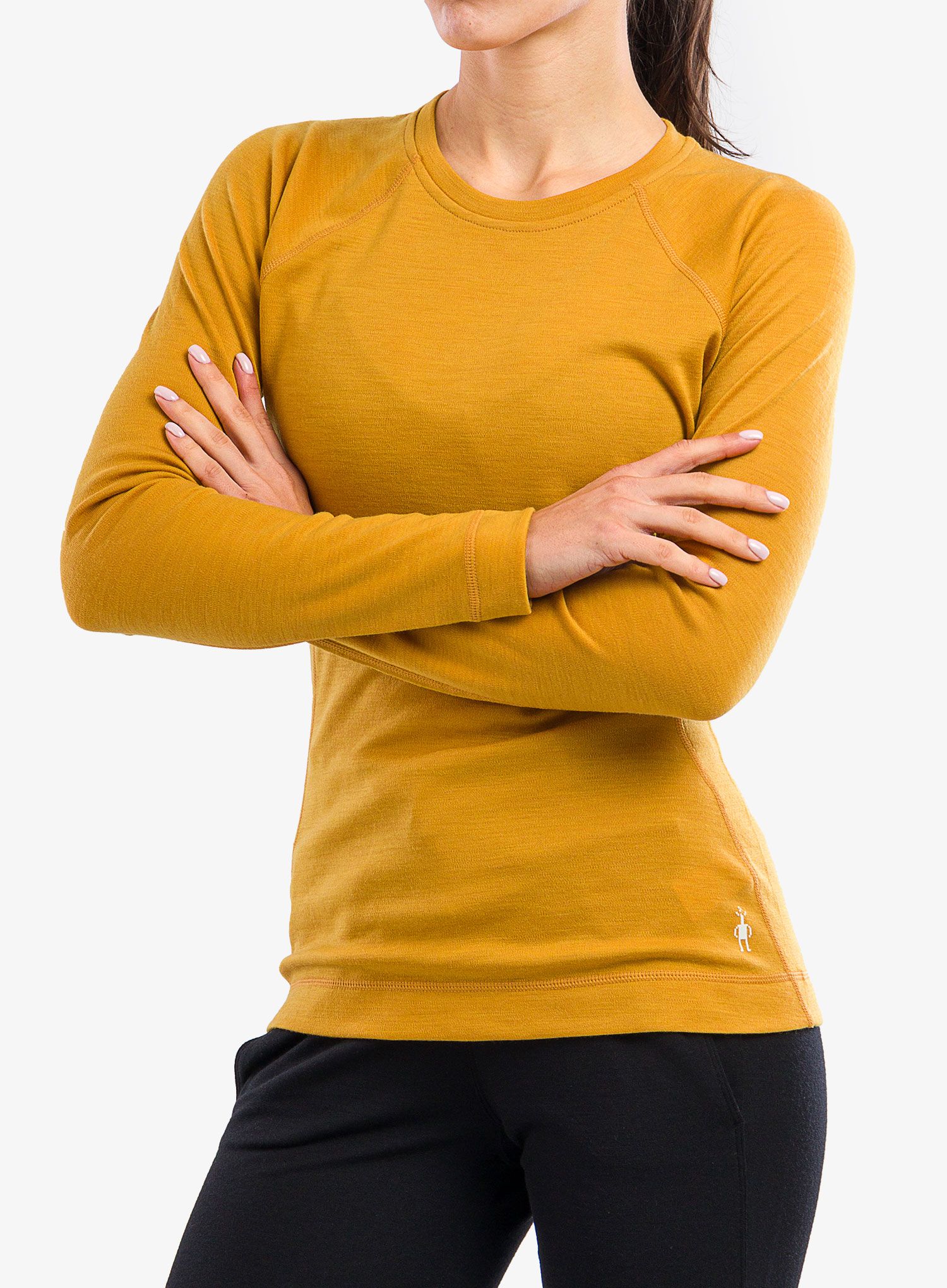 Dámská mikina Smartwool Classic Thermal Merino BL Crew Boxed - honey