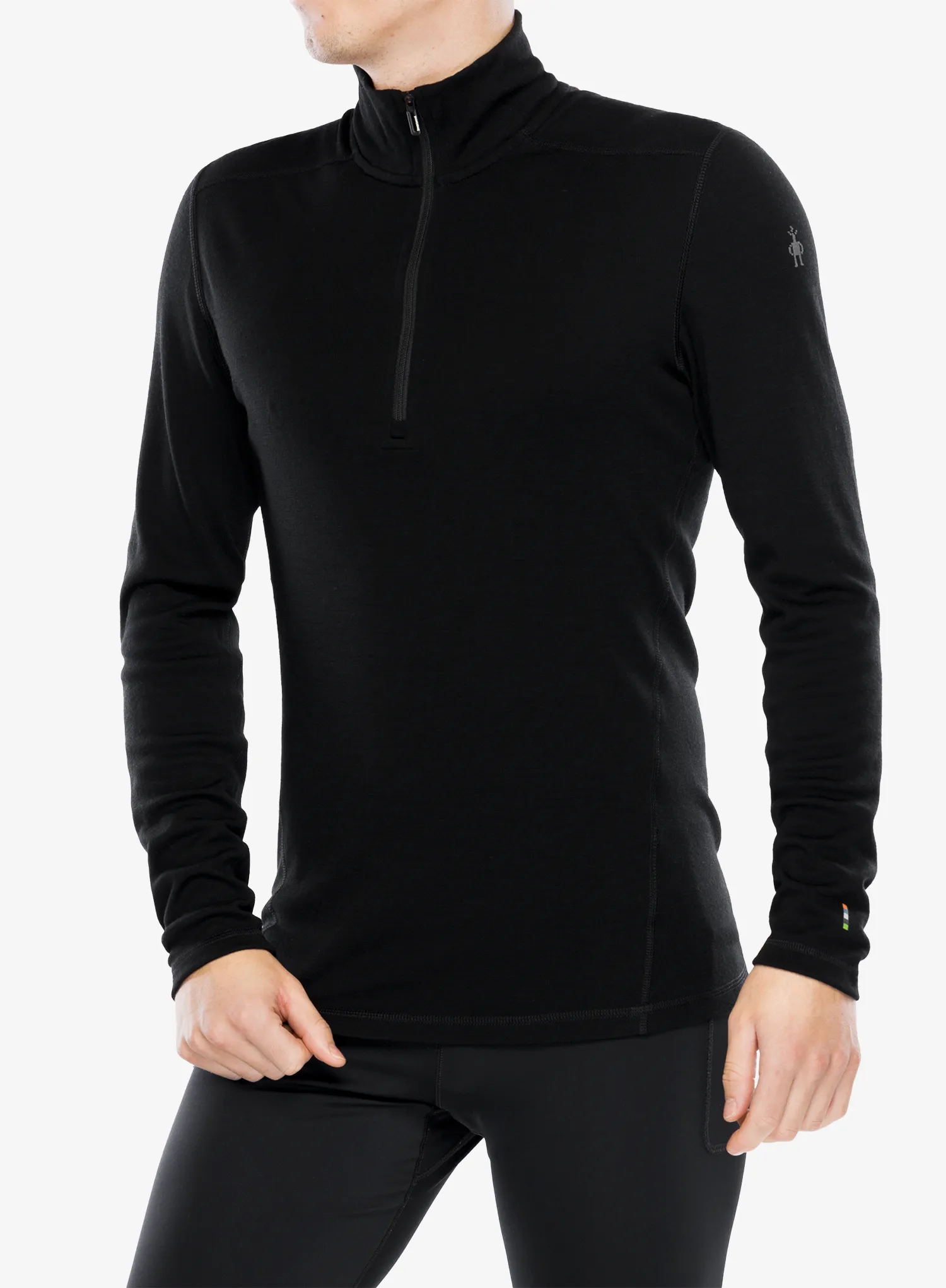 Funkční mikina Smartwool Classic Thermal Merino Base Layer 1/4 Zip Boxed - black