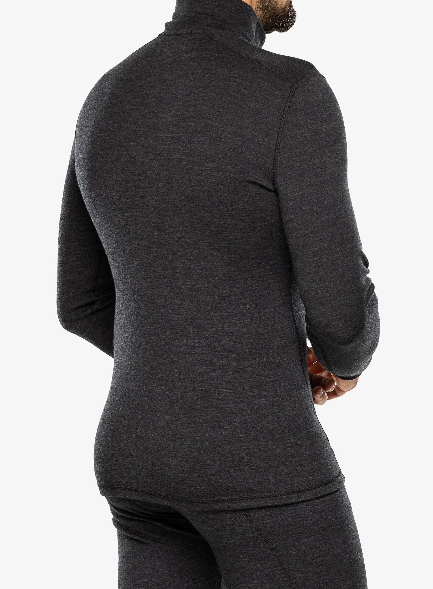 Funkční mikina Smartwool Classic Thermal Merino Base Layer 1/4 Zip Boxed - charcoal heather