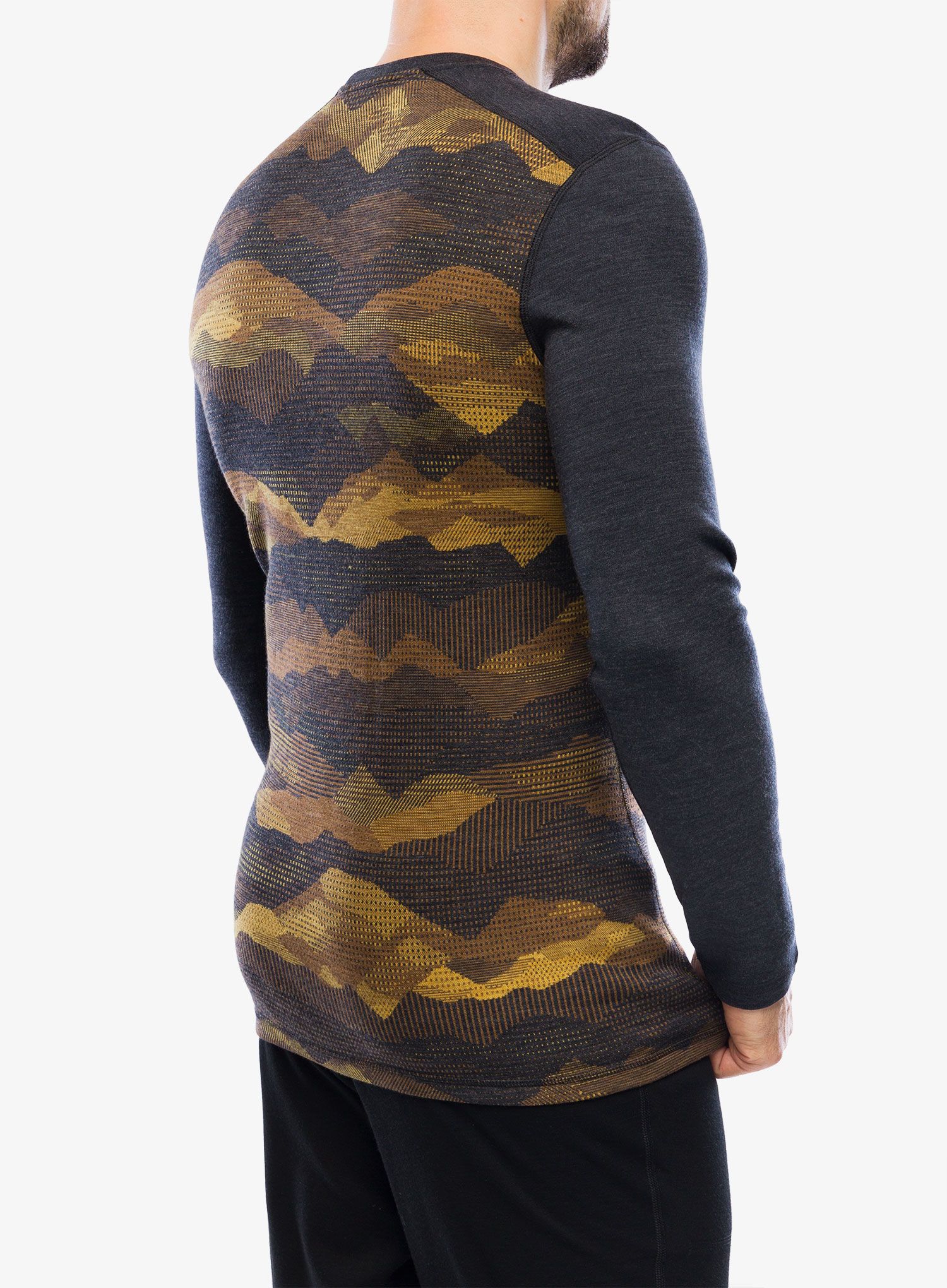 Funkční mikina  Smartwool Classic Thermal Merino Base Layer Crew Boxed - charcoal mtn