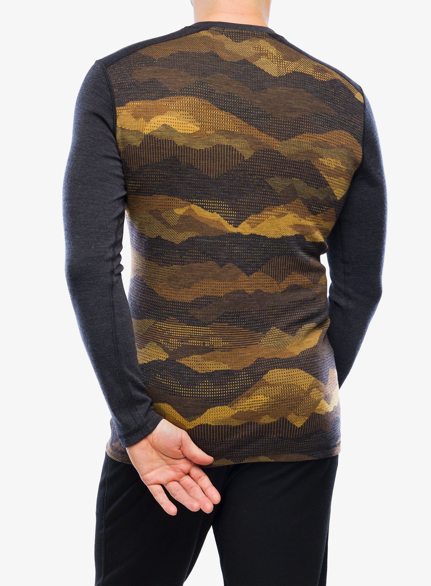 Funkční mikina  Smartwool Classic Thermal Merino Base Layer Crew Boxed - charcoal mtn
