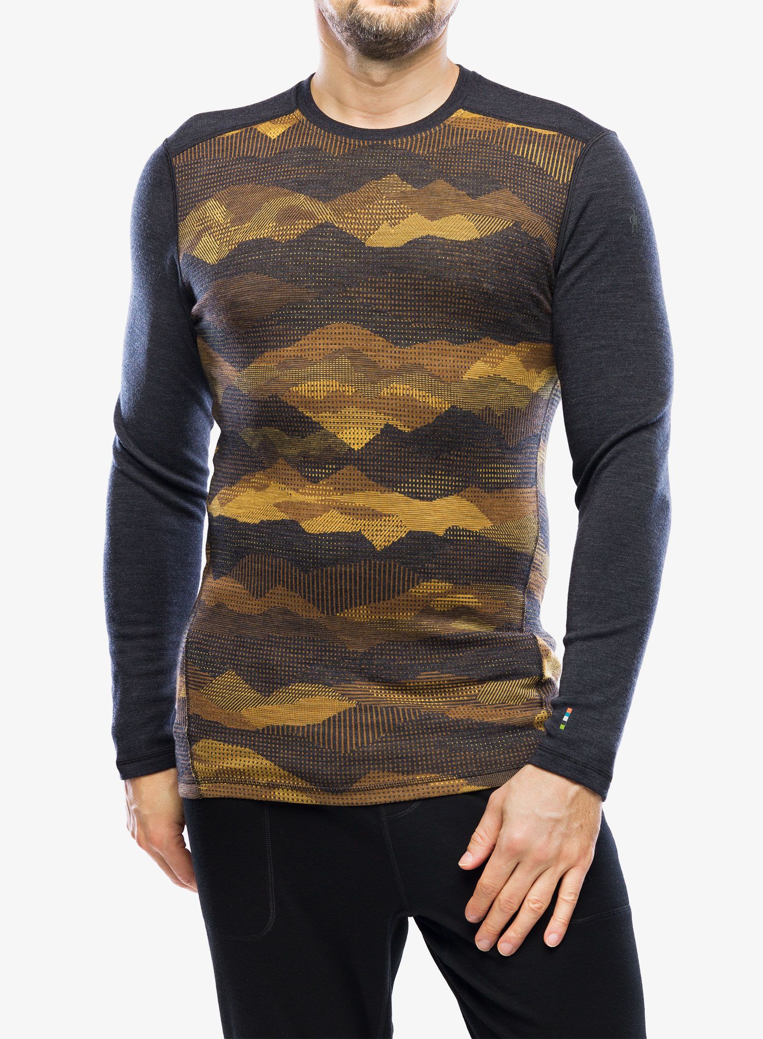 Funkční mikina  Smartwool Classic Thermal Merino Base Layer Crew Boxed - charcoal mtn