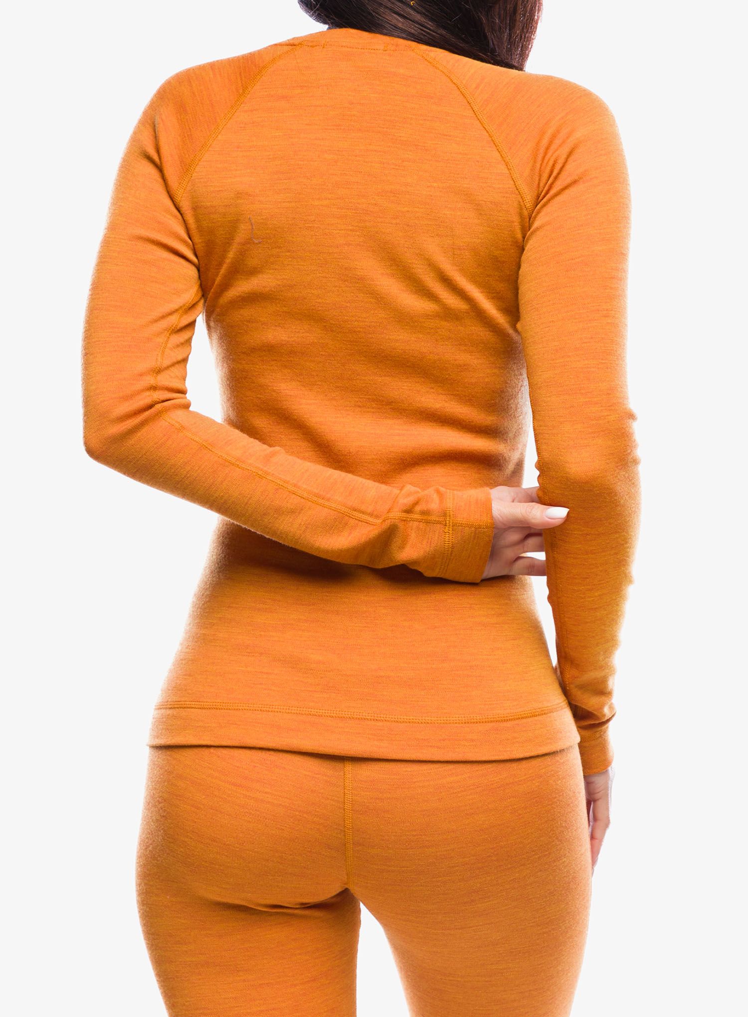 Dámská mikina Smartwool Classic Thermal Merino Base Layer Crew Boxed - marmalade heather