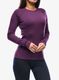 Dámská mikina Smartwool Classic Thermal Merino Base Layer Crew Boxed - purple iris heather