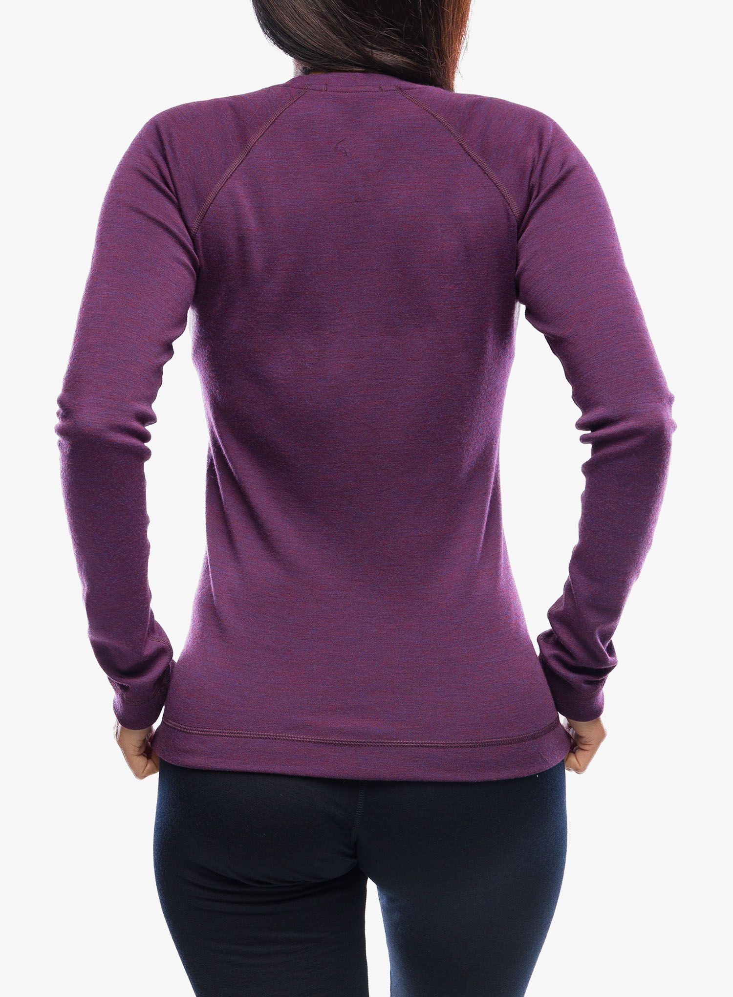 Dámská mikina Smartwool Classic Thermal Merino Base Layer Crew Boxed - purple iris heather