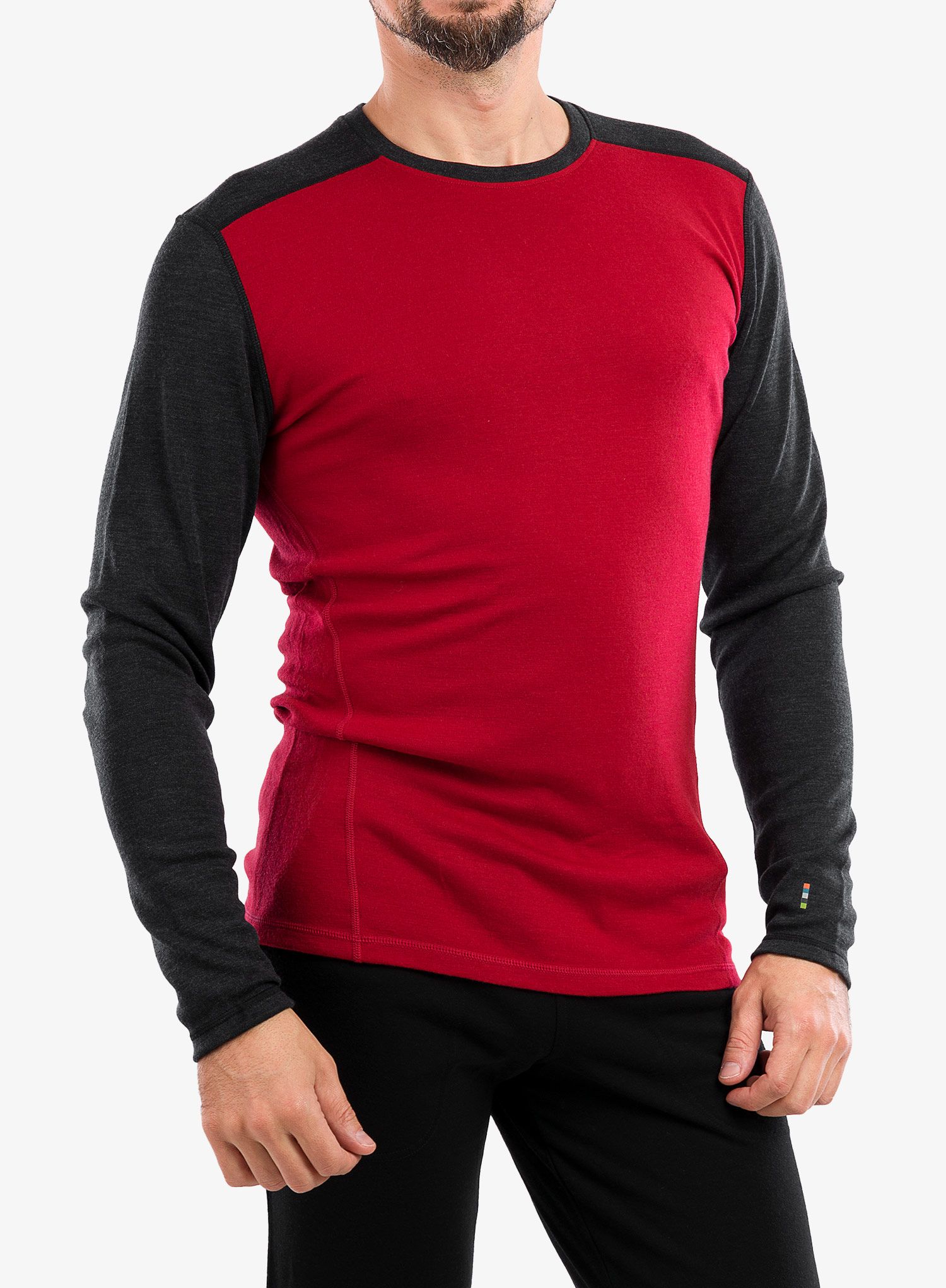Mikina Smartwool Classic Thermal Merino Base Layer Crew Boxed - r. red