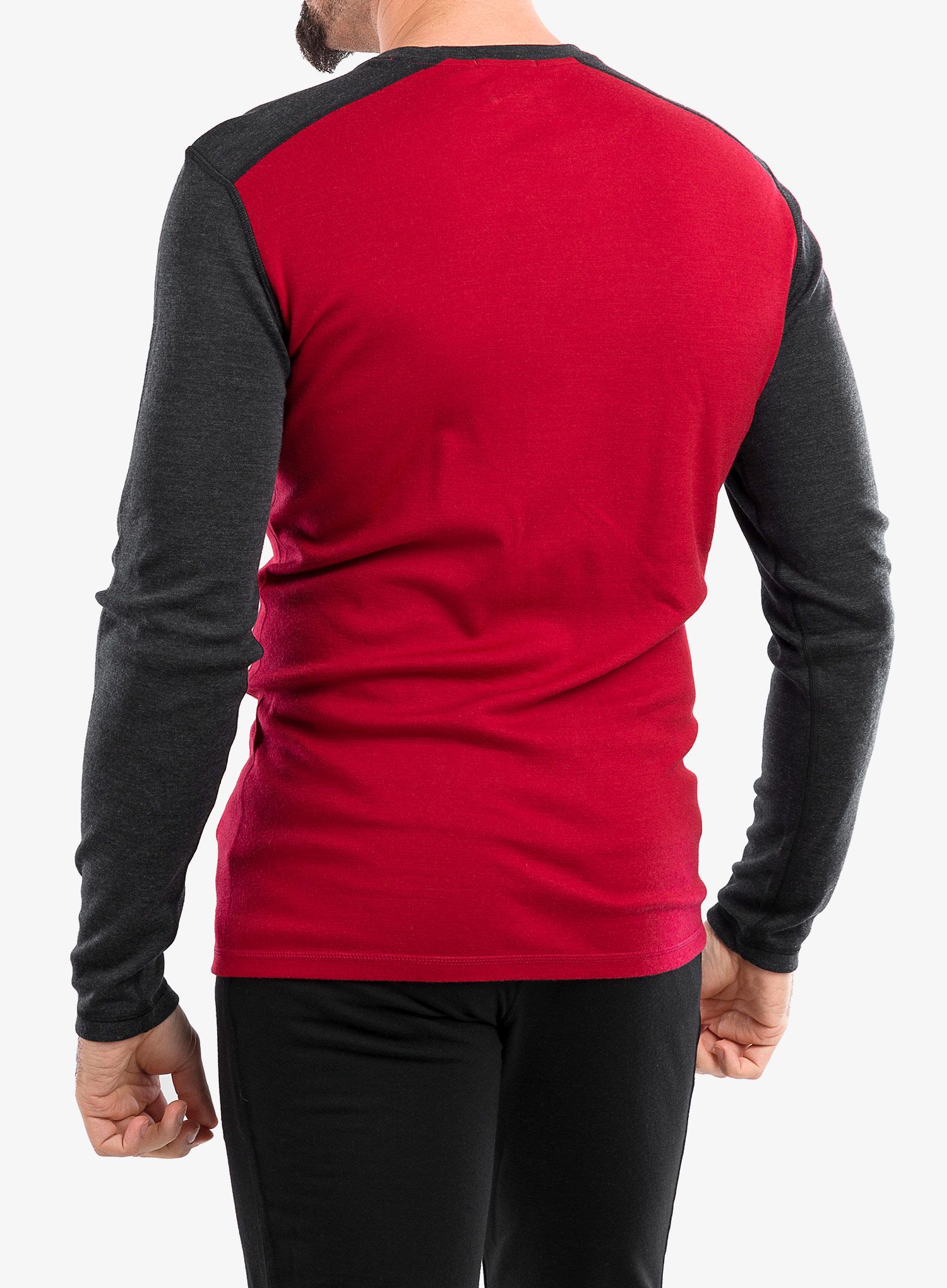 Mikina Smartwool Classic Thermal Merino Base Layer Crew Boxed - r. red