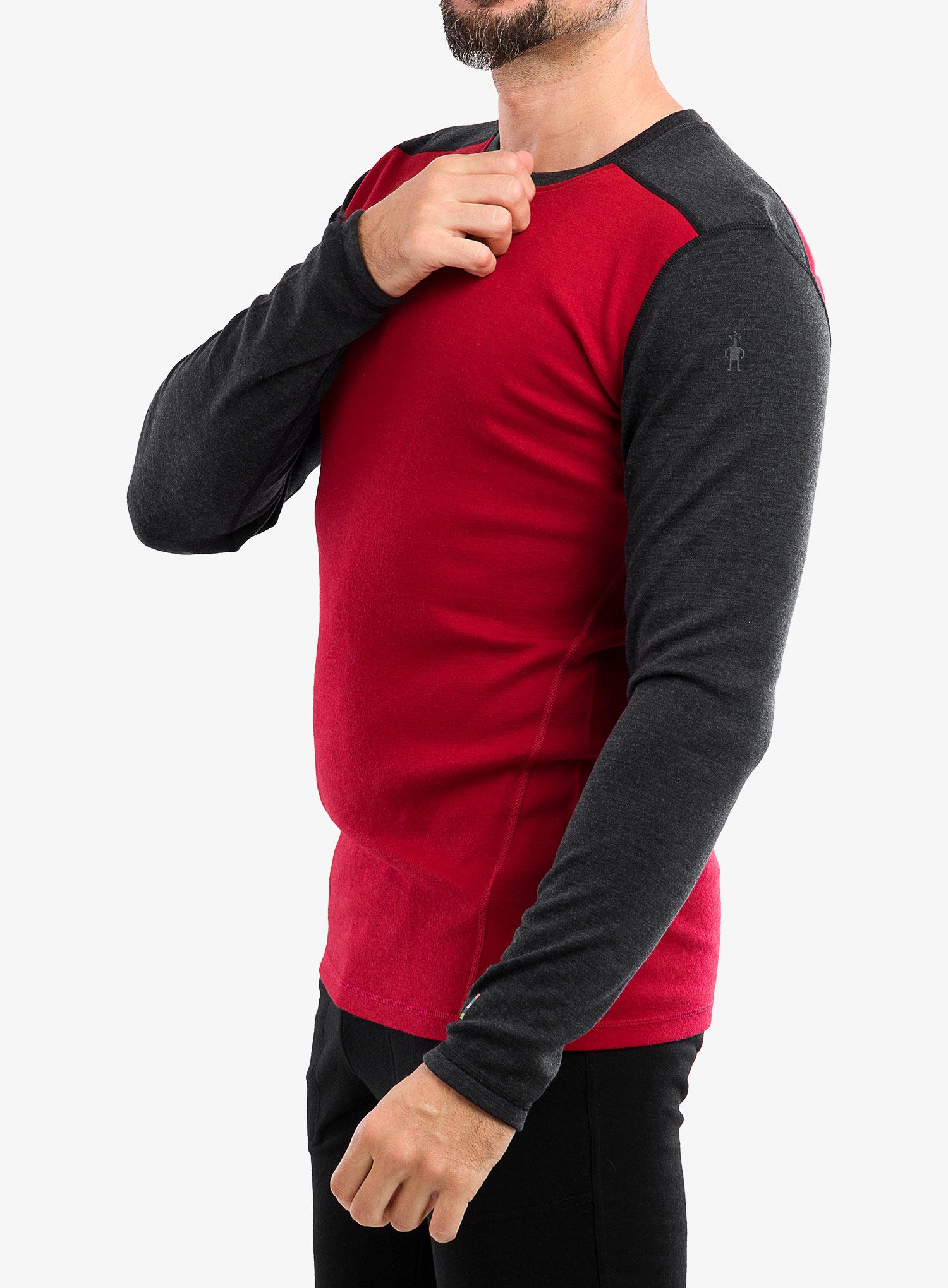 Mikina Smartwool Classic Thermal Merino Base Layer Crew Boxed - r. red