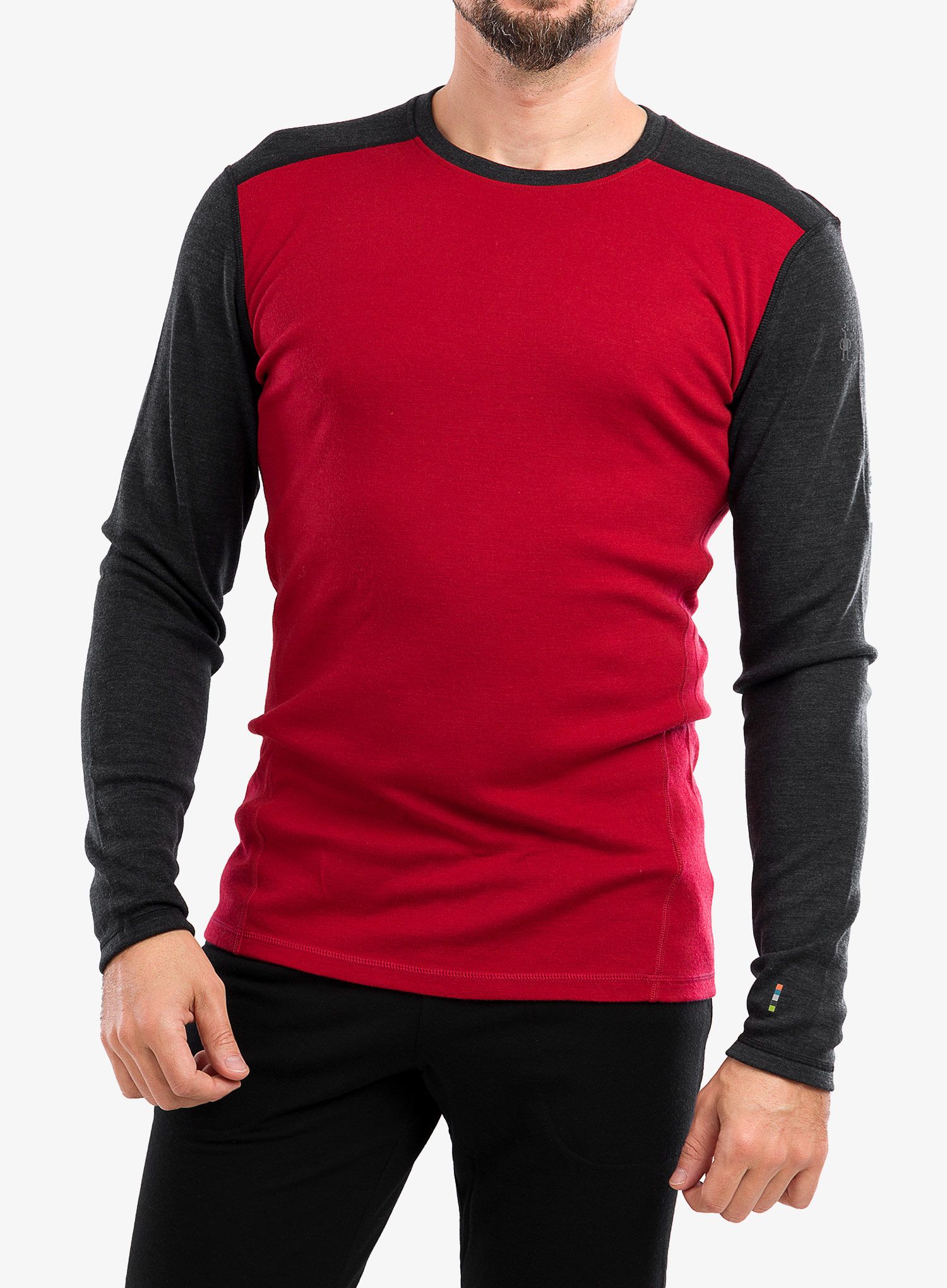 Mikina Smartwool Classic Thermal Merino Base Layer Crew Boxed - r. red