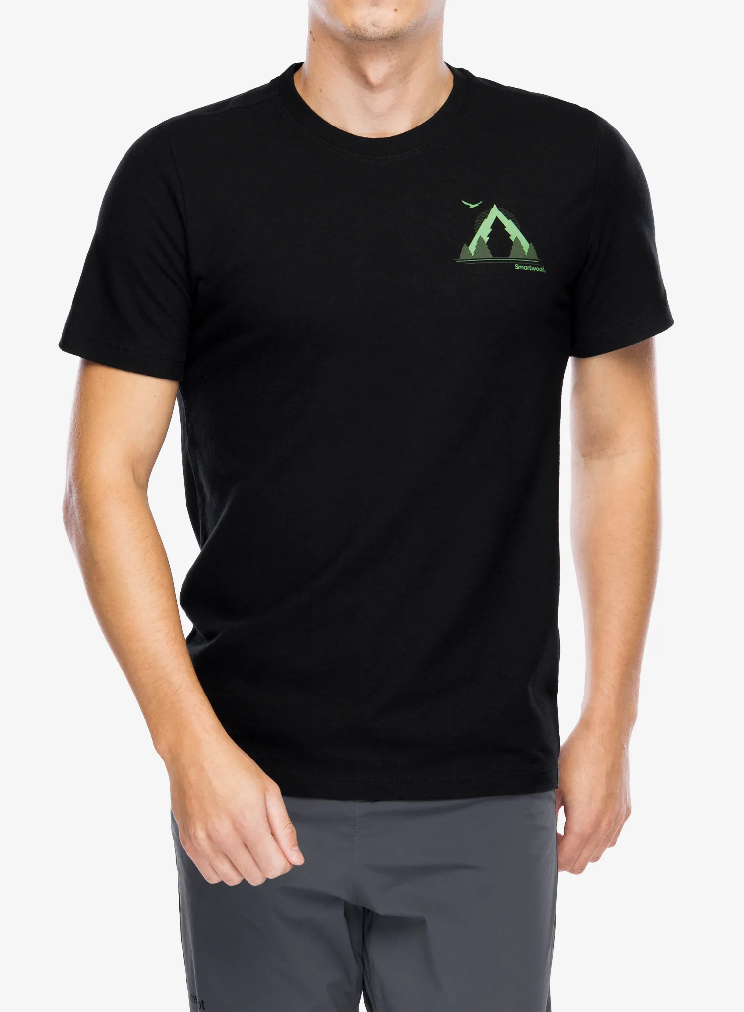 Merino triko Smartwool Go Far. Feel Good. Graphic Short Sleeve Tee Slim Fit - black