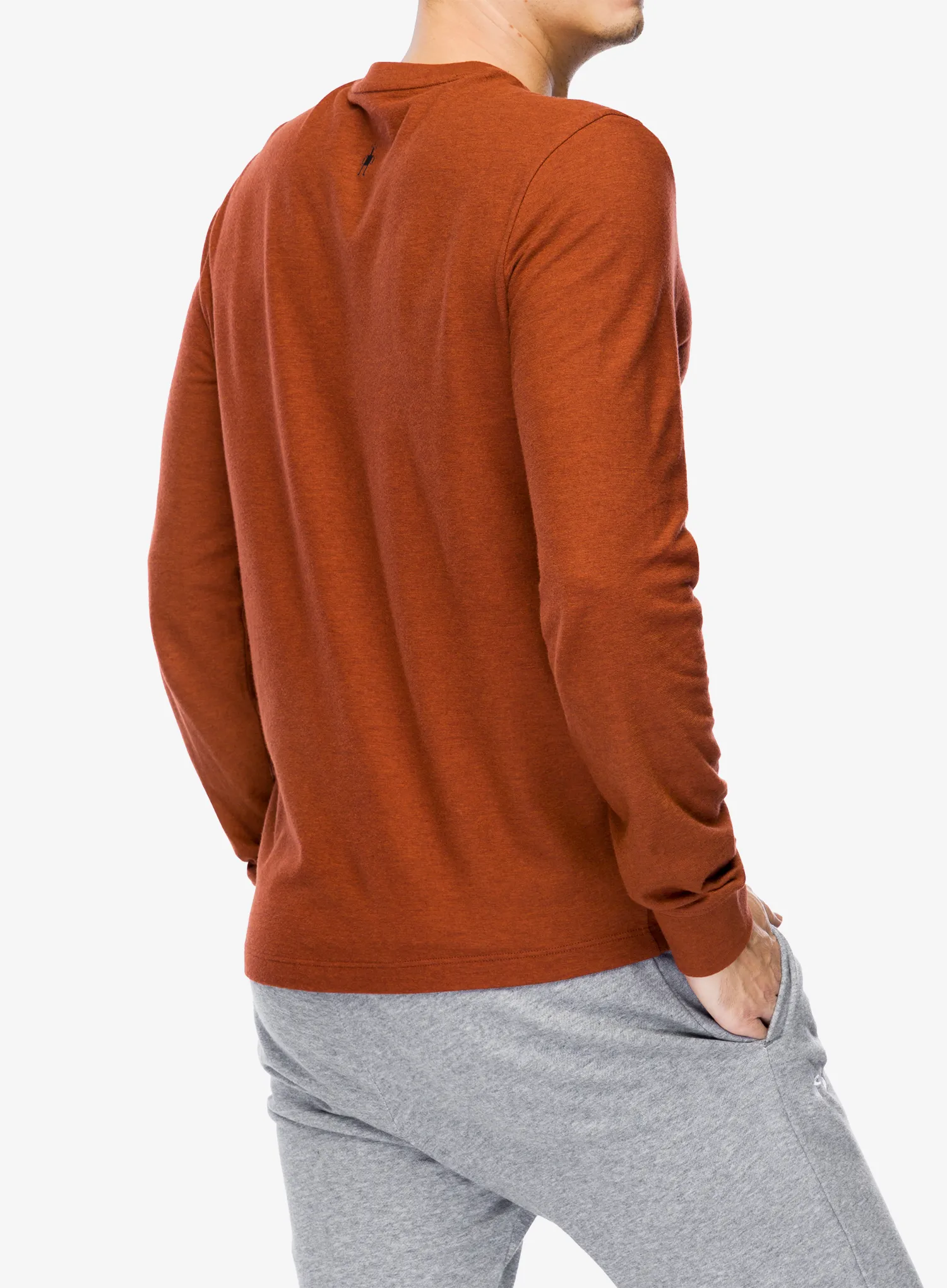 Mikina bez kapuce Smartwool Gondola Ride Graphic Long Sleeve Tee - pecan brown