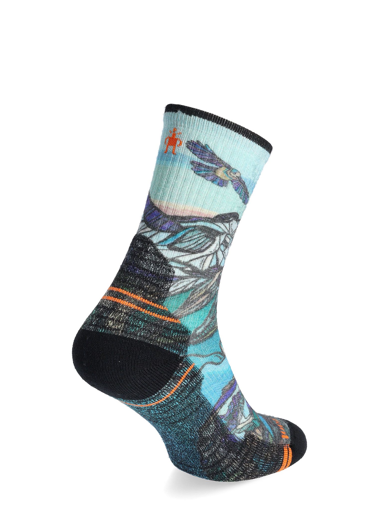 Merino ponožky dámské Smartwool Hike Light Cushion Icy Range Crew Socks - multi color