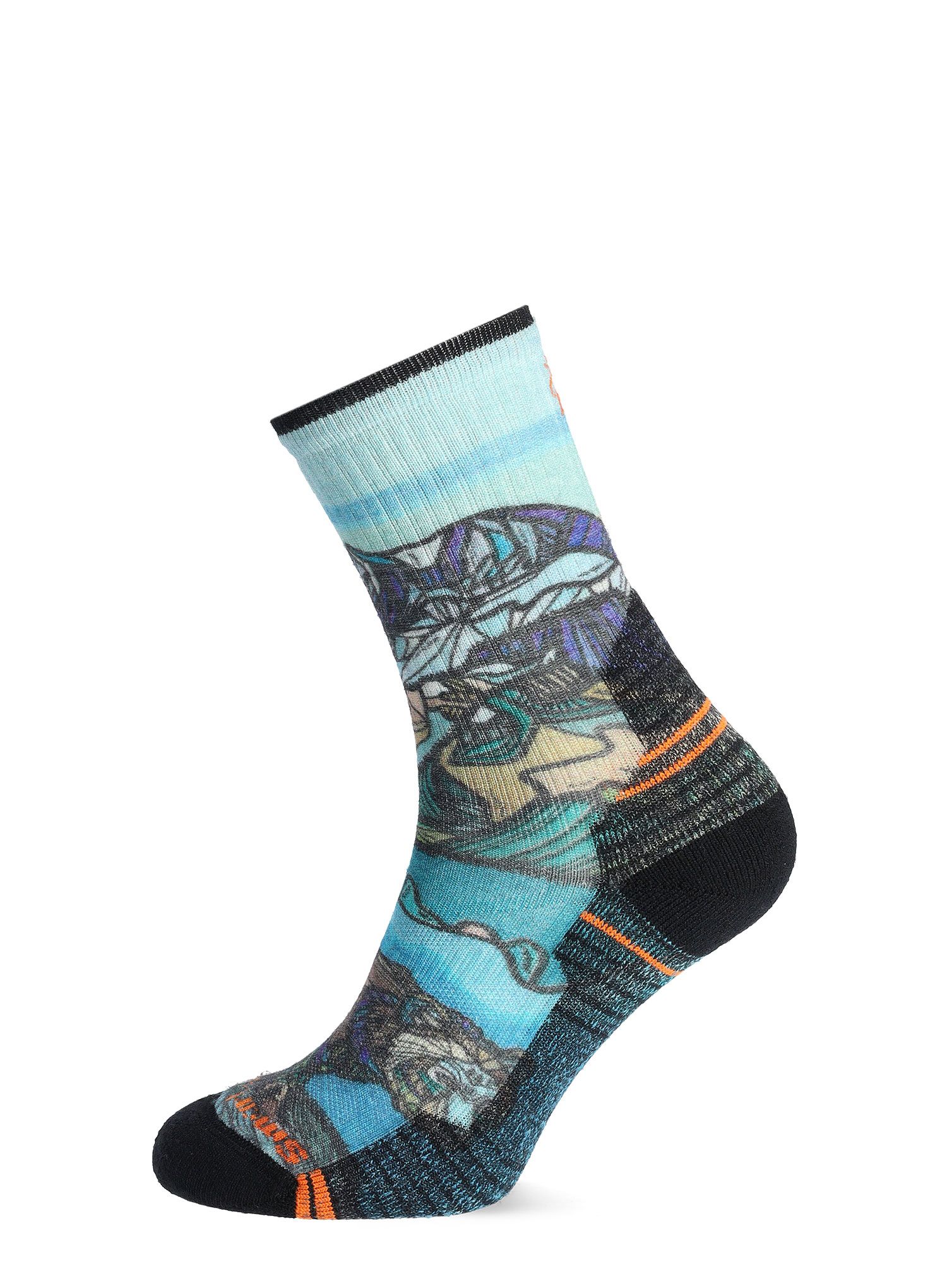 Merino ponožky dámské Smartwool Hike Light Cushion Icy Range Crew Socks - multi color