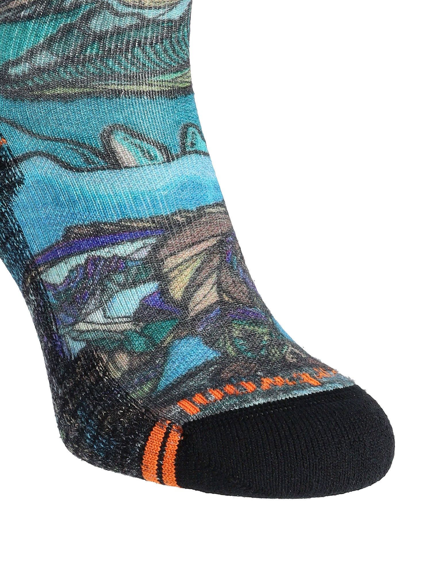Merino ponožky dámské Smartwool Hike Light Cushion Icy Range Crew Socks - multi color