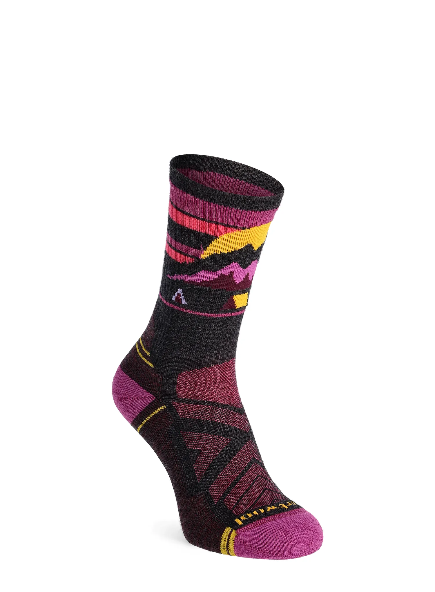 Dámské ponožky Smartwool Hike Light Cushion Mountain Moon Crew Socks - charcoal